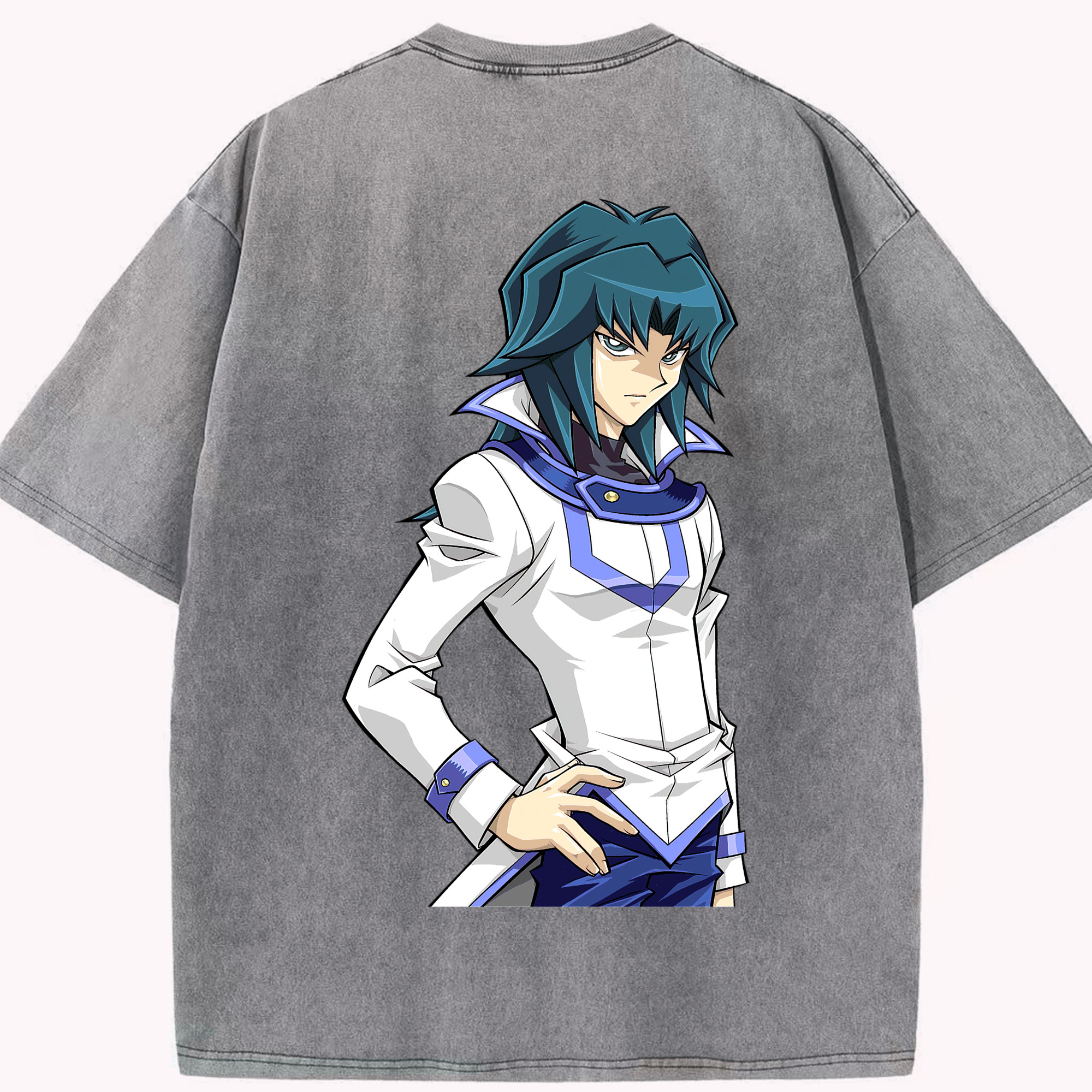（画像用） 遊☆戯☆王 Yu-Gi-Oh! 綿100% ヴィンテージ風 半袖Tシャツ（背面プリント）