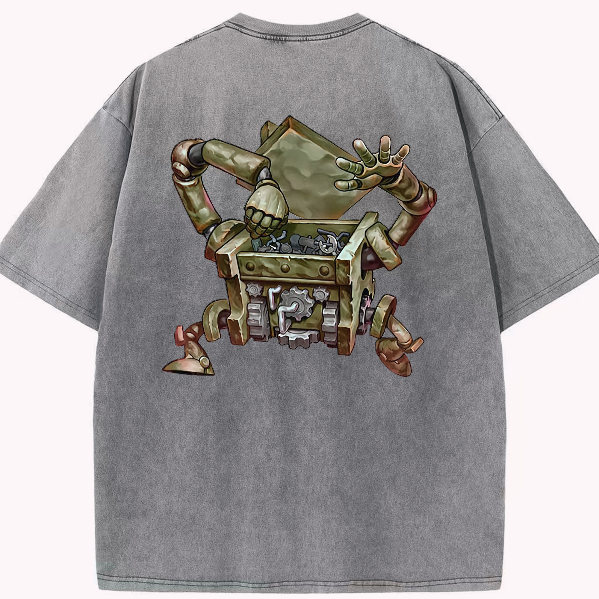 （画像用） 遊☆戯☆王 Yu-Gi-Oh! 綿100% ヴィンテージ風 半袖Tシャツ（背面プリント）