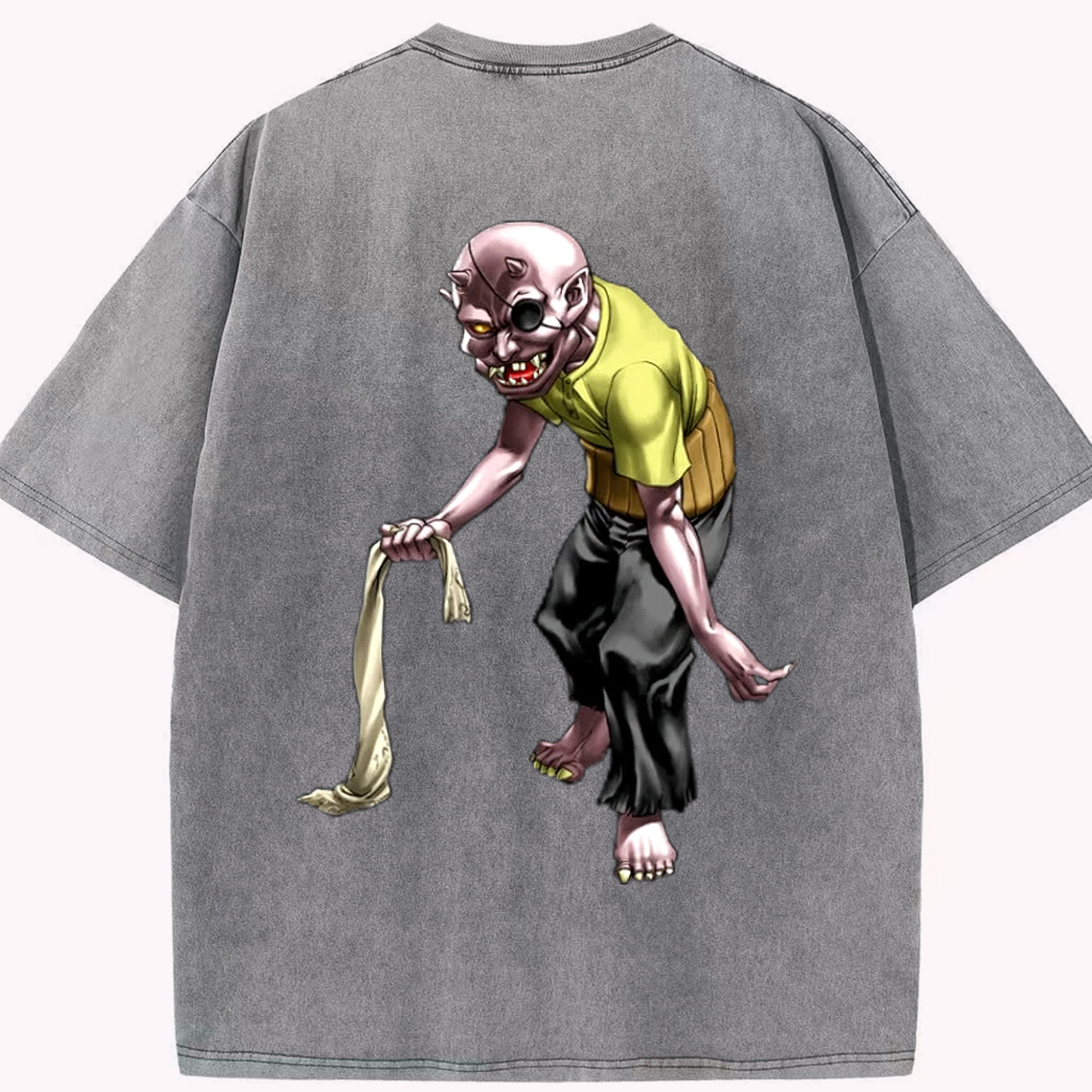 （画像用） 遊☆戯☆王 Yu-Gi-Oh! 綿100% ヴィンテージ風 半袖Tシャツ（背面プリント）
