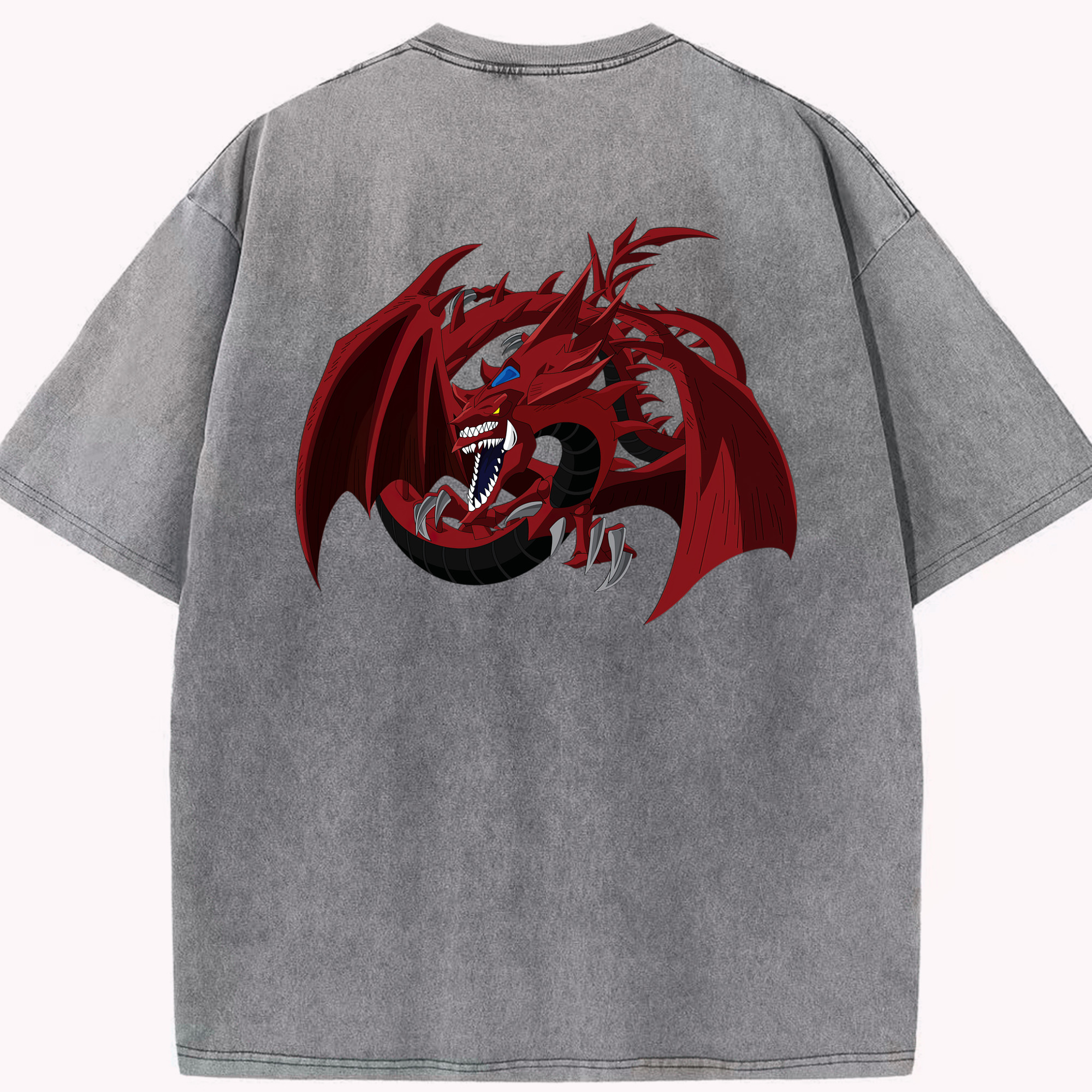 （画像用） 遊☆戯☆王 Yu-Gi-Oh! 綿100% ヴィンテージ風 半袖Tシャツ（背面プリント）