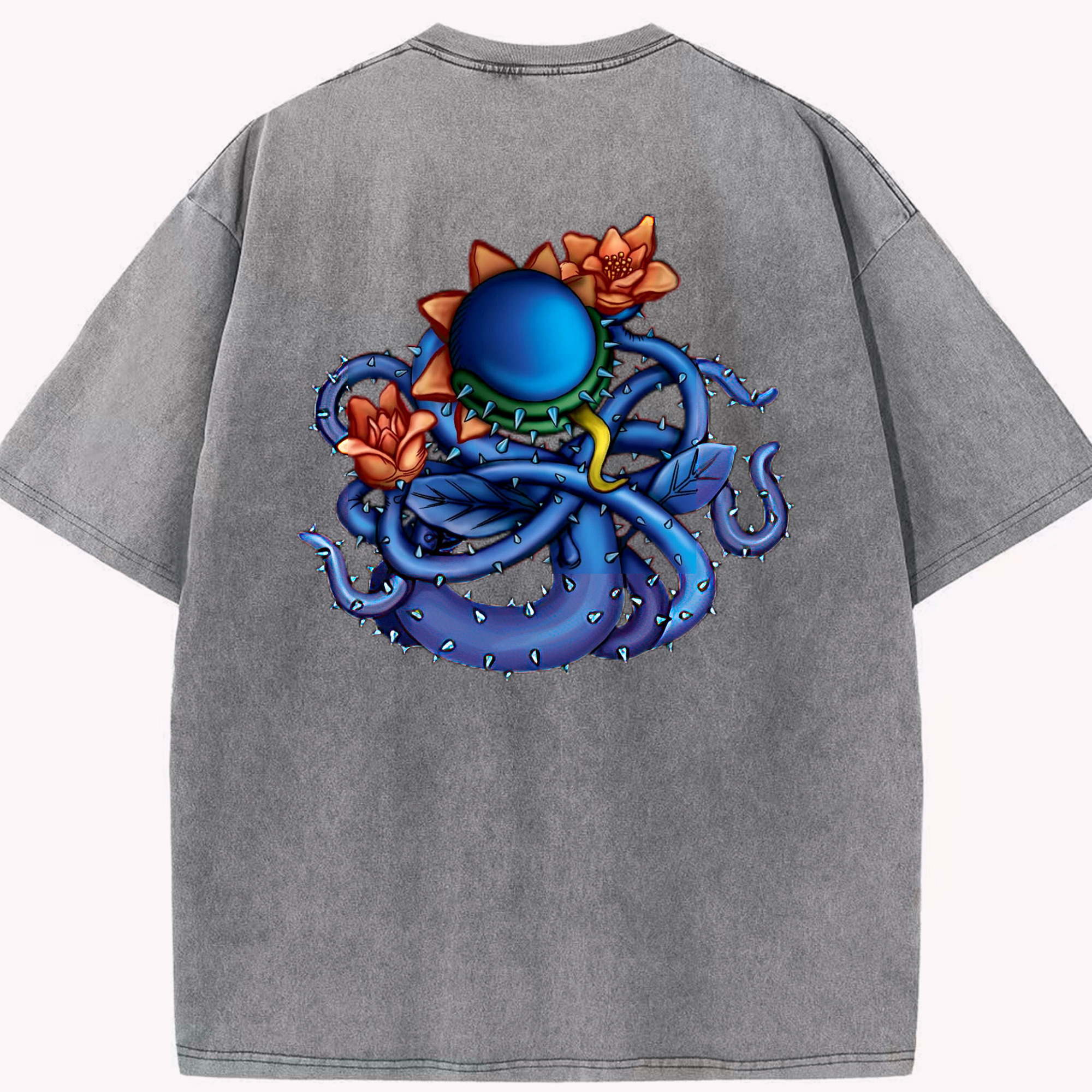 （画像用） 遊☆戯☆王 Yu-Gi-Oh! 綿100% ヴィンテージ風 半袖Tシャツ（背面プリント）