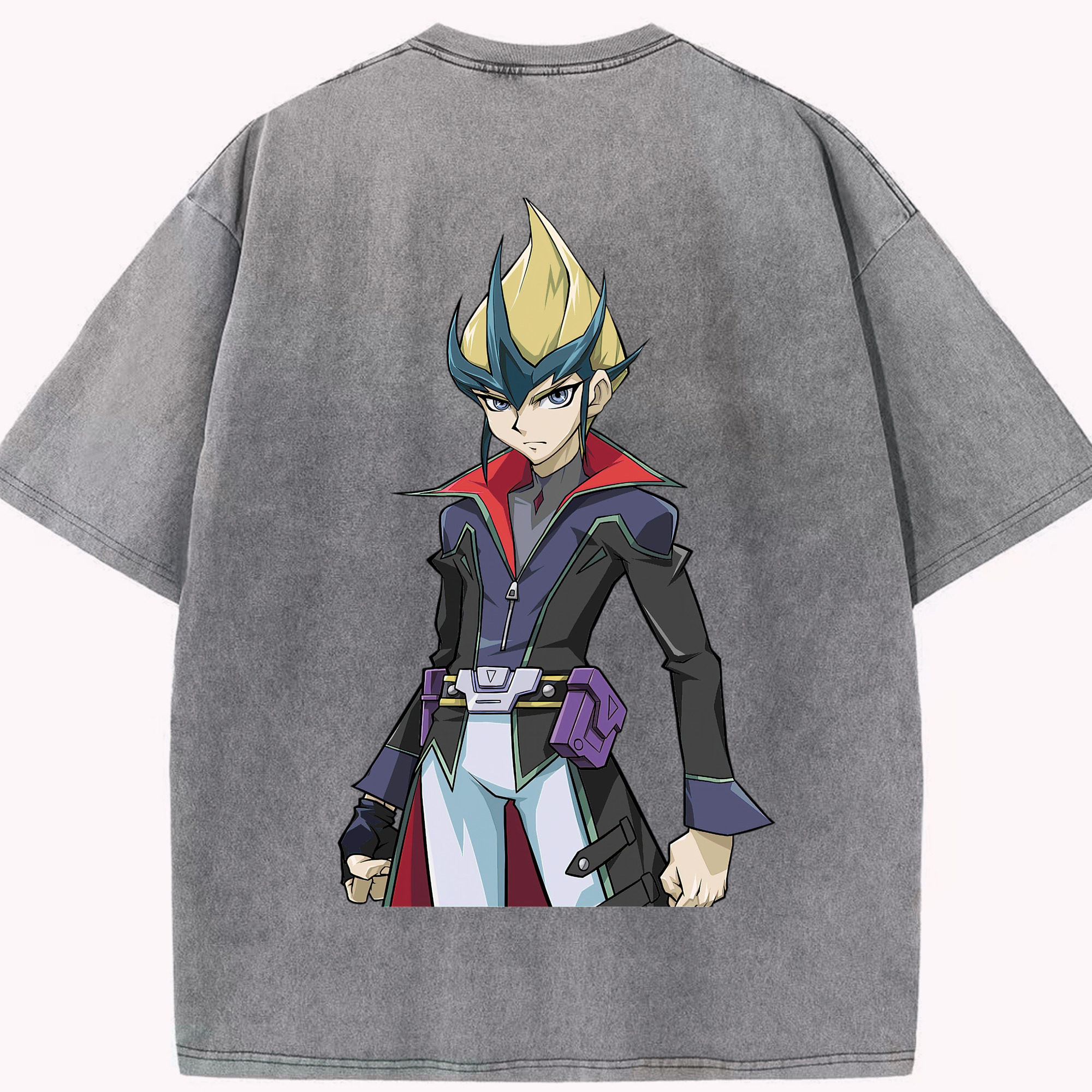 （画像用） 遊☆戯☆王 Yu-Gi-Oh! 綿100% ヴィンテージ風 半袖Tシャツ（背面プリント）
