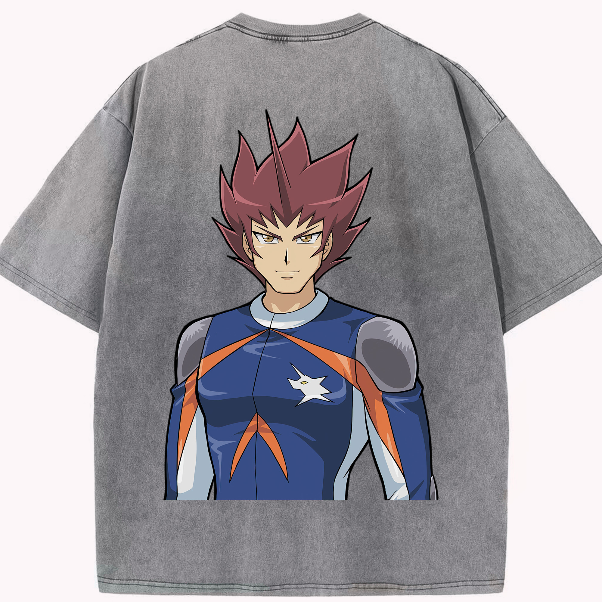 （画像用） 遊☆戯☆王 Yu-Gi-Oh! 綿100% ヴィンテージ風 半袖Tシャツ（背面プリント）