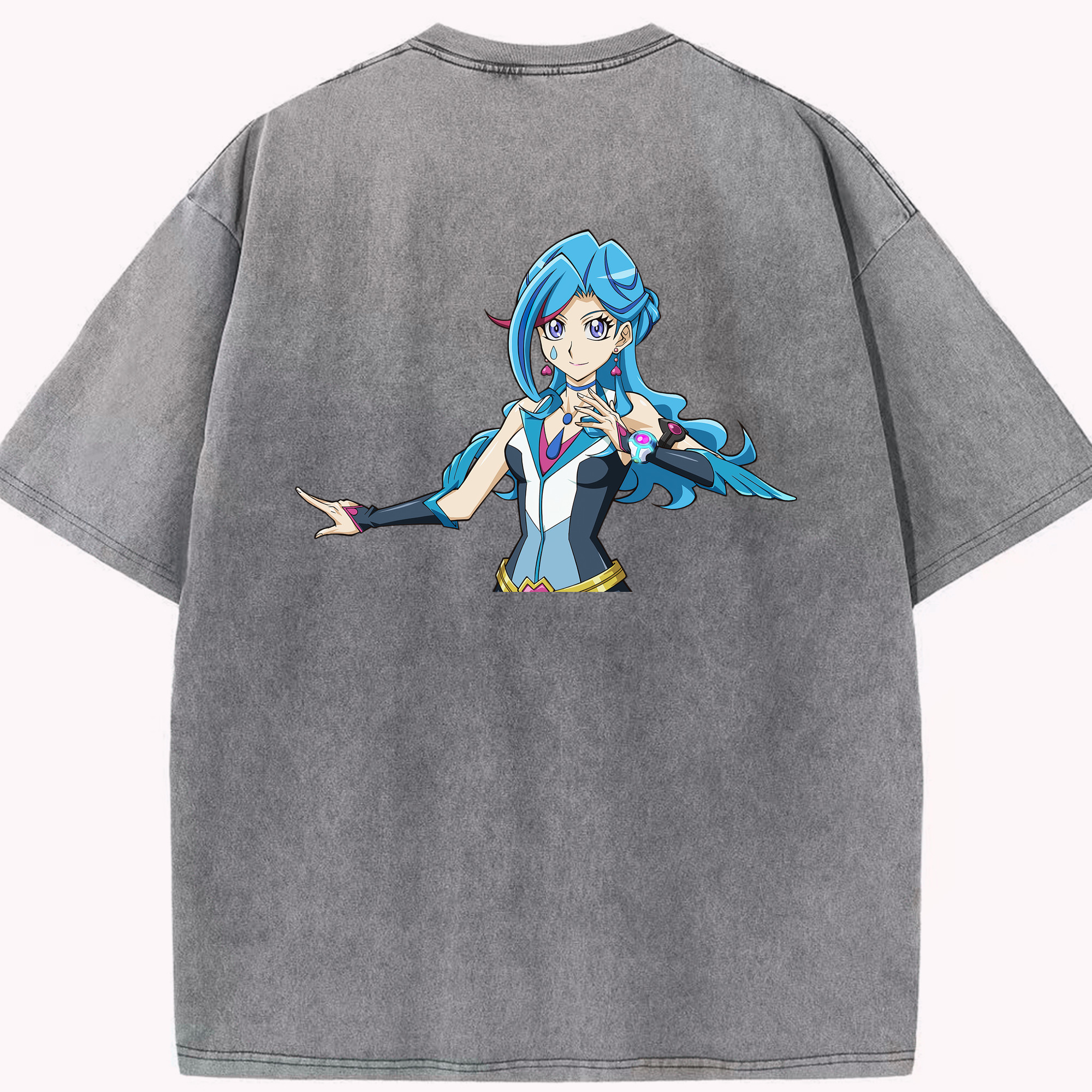 （画像用） 遊☆戯☆王 Yu-Gi-Oh! 綿100% ヴィンテージ風 半袖Tシャツ（背面プリント）