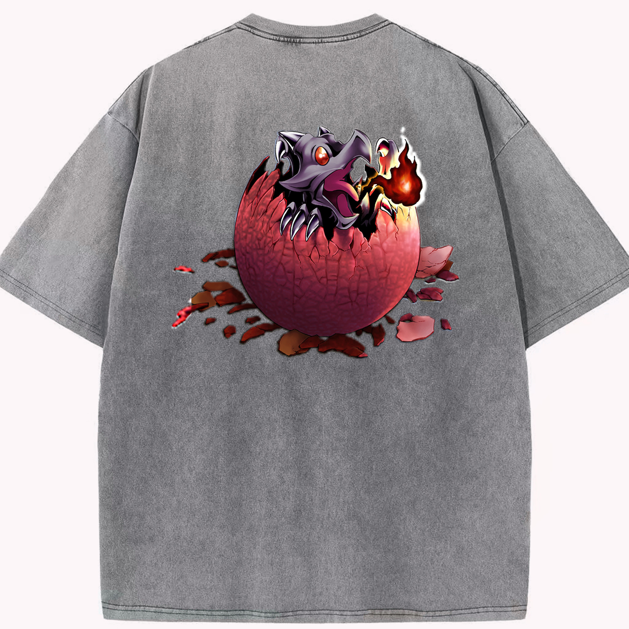 （画像用） 遊☆戯☆王 Yu-Gi-Oh! 綿100% ヴィンテージ風 半袖Tシャツ（背面プリント）