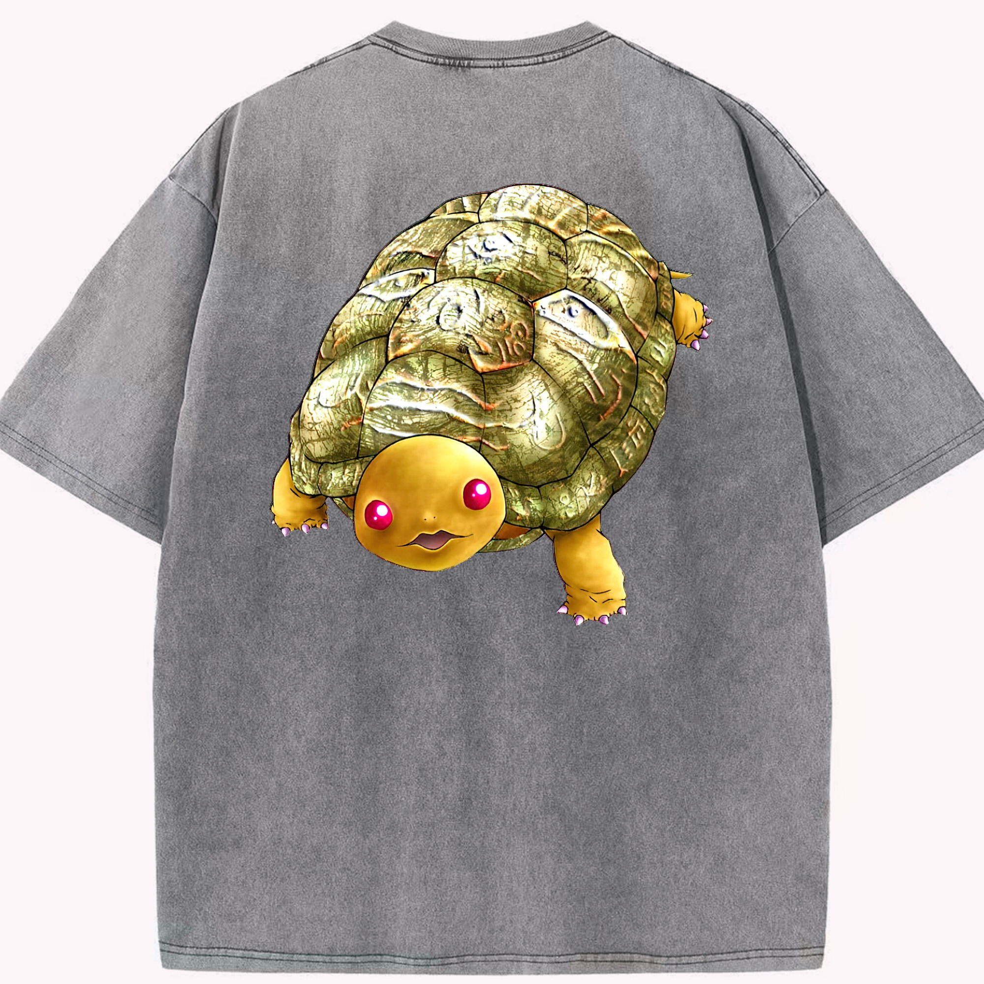 （画像用） 遊☆戯☆王 Yu-Gi-Oh! 綿100% ヴィンテージ風 半袖Tシャツ（背面プリント）