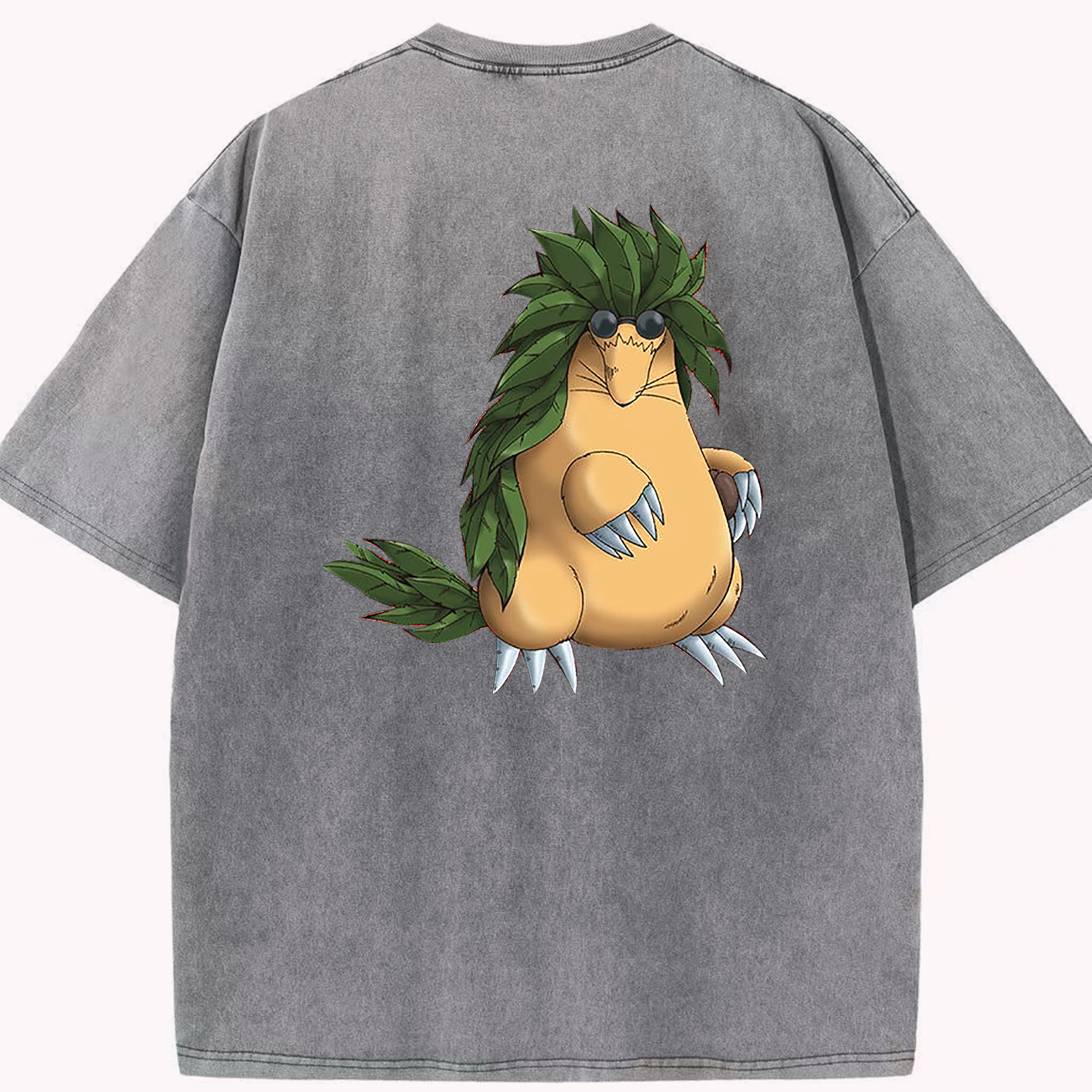 （画像用） 遊☆戯☆王 Yu-Gi-Oh! 綿100% ヴィンテージ風 半袖Tシャツ（背面プリント）