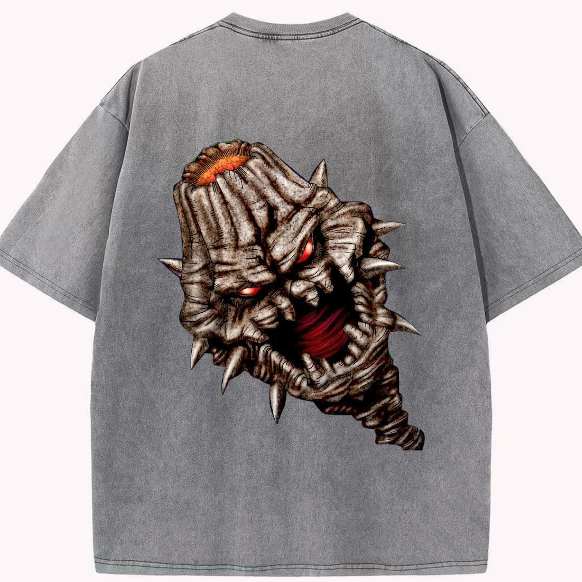 （画像用） 遊☆戯☆王 Yu-Gi-Oh! 綿100% ヴィンテージ風 半袖Tシャツ（背面プリント）
