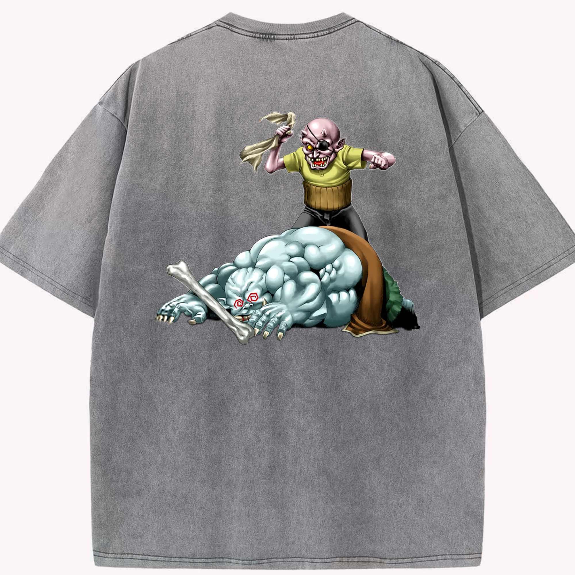 （画像用） 遊☆戯☆王 Yu-Gi-Oh! 綿100% ヴィンテージ風 半袖Tシャツ（背面プリント）