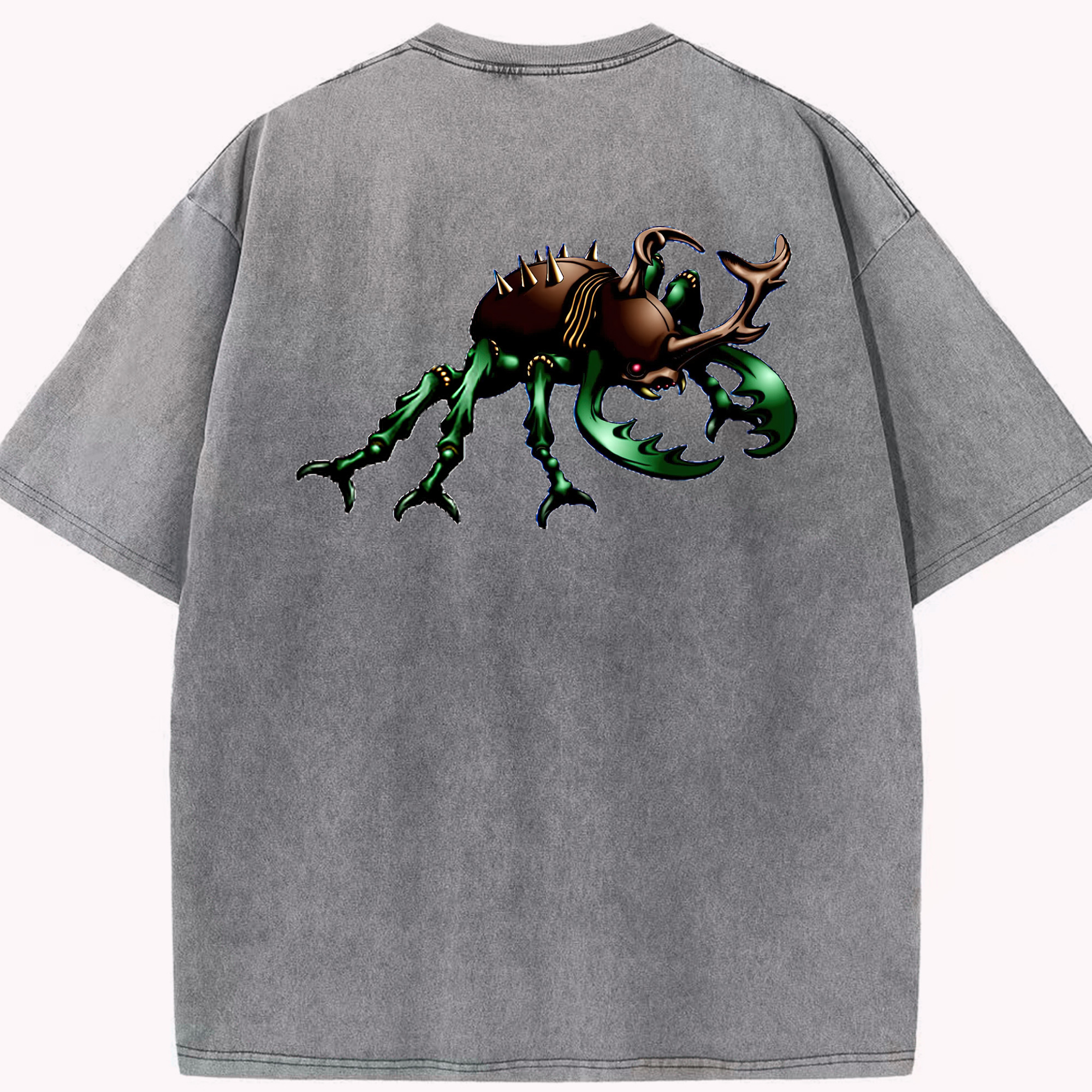 （画像用） 遊☆戯☆王 Yu-Gi-Oh! 綿100% ヴィンテージ風 半袖Tシャツ（背面プリント）