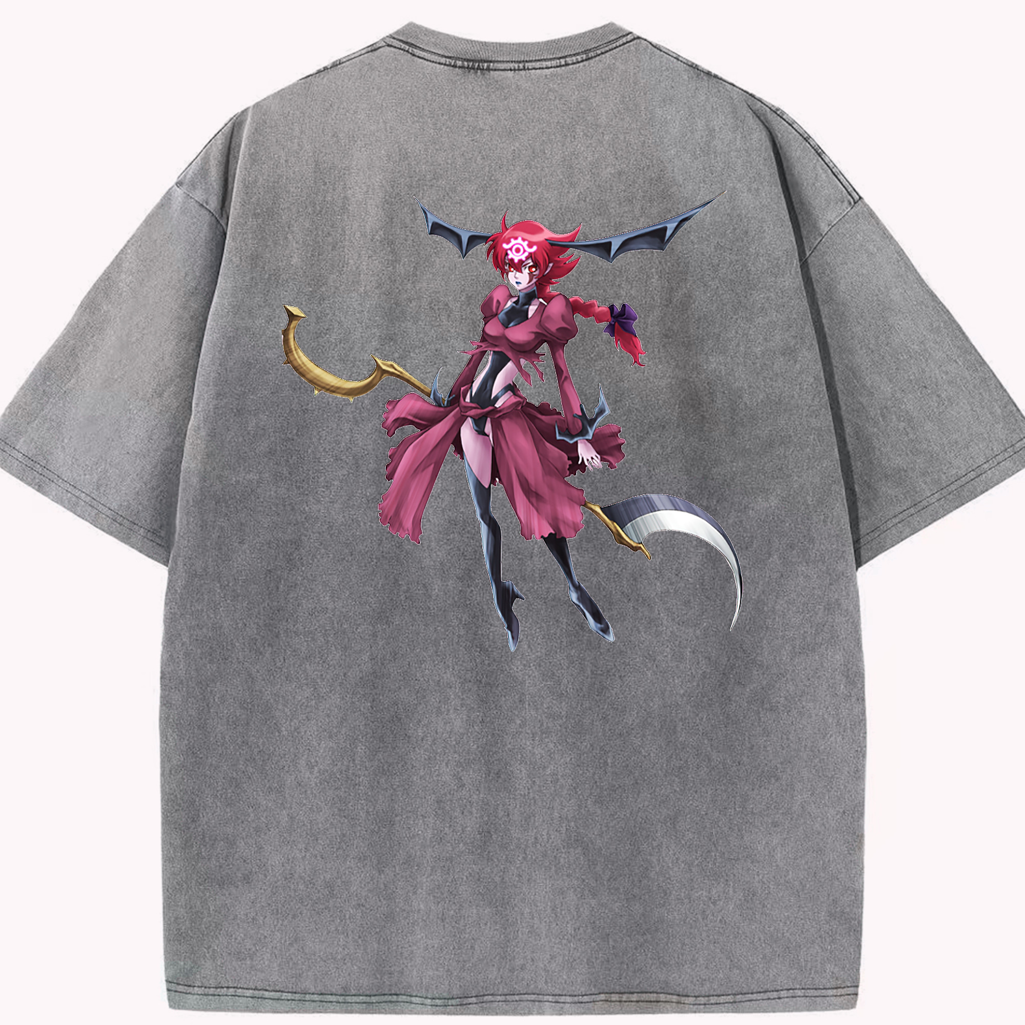 （画像用） 遊☆戯☆王 Yu-Gi-Oh! 綿100% ヴィンテージ風 半袖Tシャツ（背面プリント）