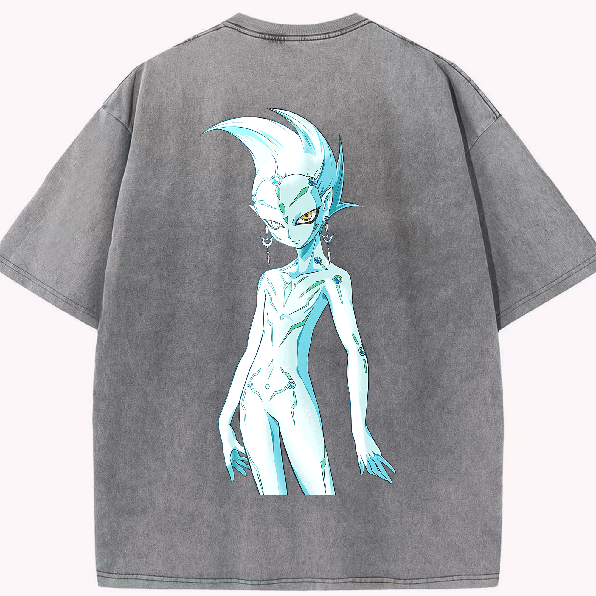 （画像用） 遊☆戯☆王 Yu-Gi-Oh! 綿100% ヴィンテージ風 半袖Tシャツ（背面プリント）