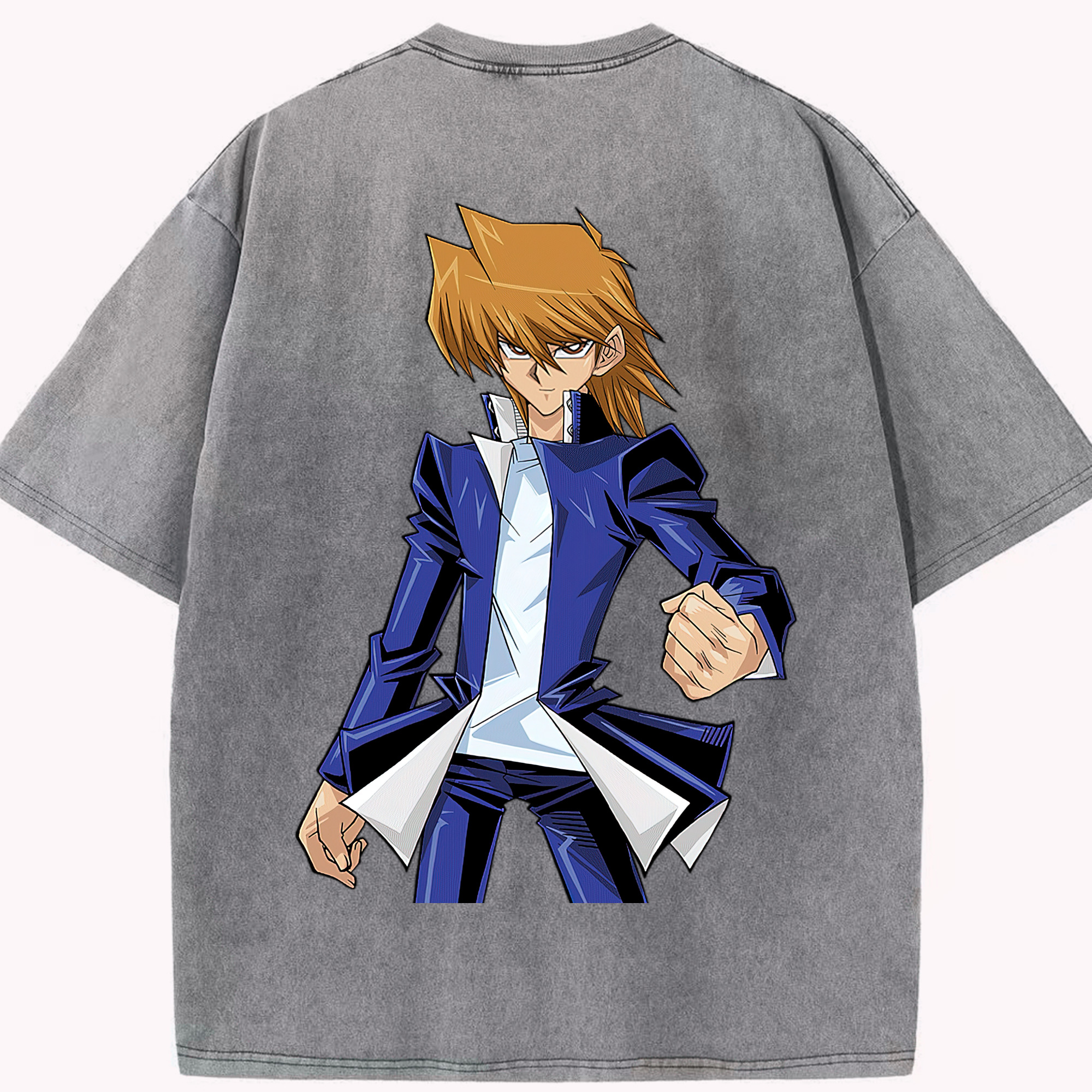 （画像用） 遊☆戯☆王 Yu-Gi-Oh! 綿100% ヴィンテージ風 半袖Tシャツ（背面プリント）