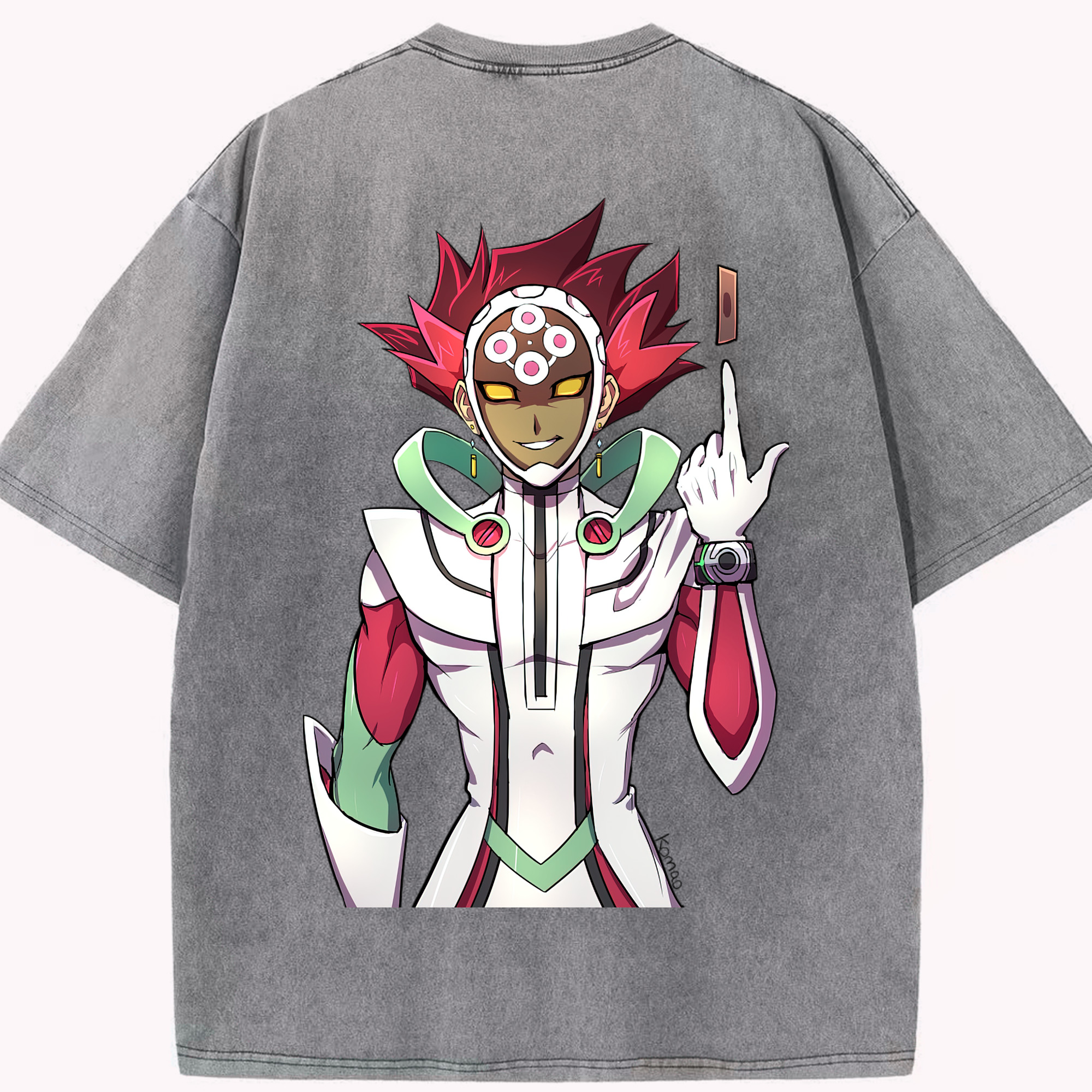（画像用） 遊☆戯☆王 Yu-Gi-Oh! 綿100% ヴィンテージ風 半袖Tシャツ（背面プリント）