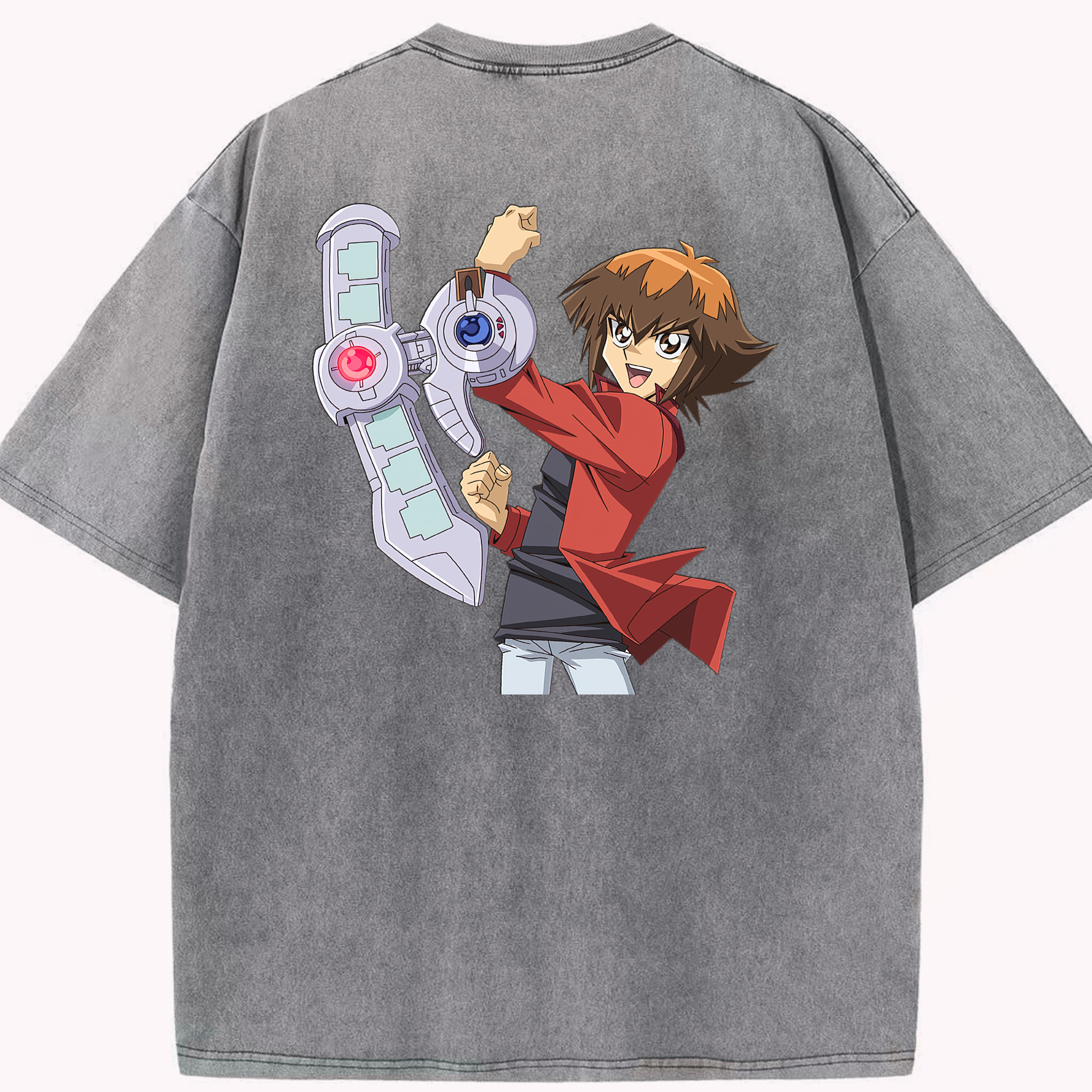 （画像用） 遊☆戯☆王 Yu-Gi-Oh! 綿100% ヴィンテージ風 半袖Tシャツ（背面プリント）