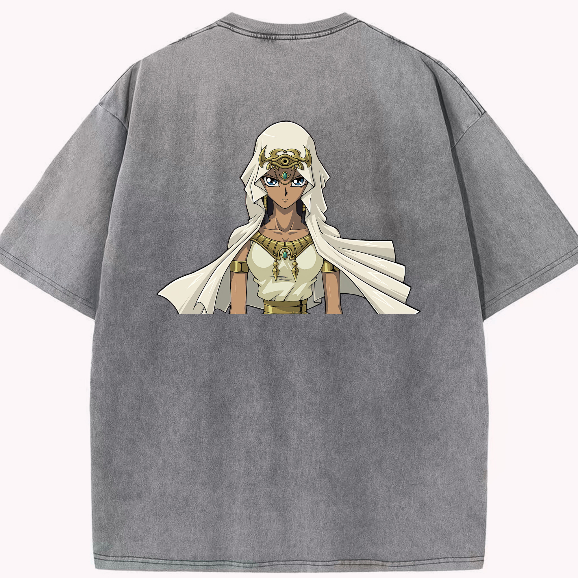 （画像用） 遊☆戯☆王 Yu-Gi-Oh! 綿100% ヴィンテージ風 半袖Tシャツ（背面プリント）