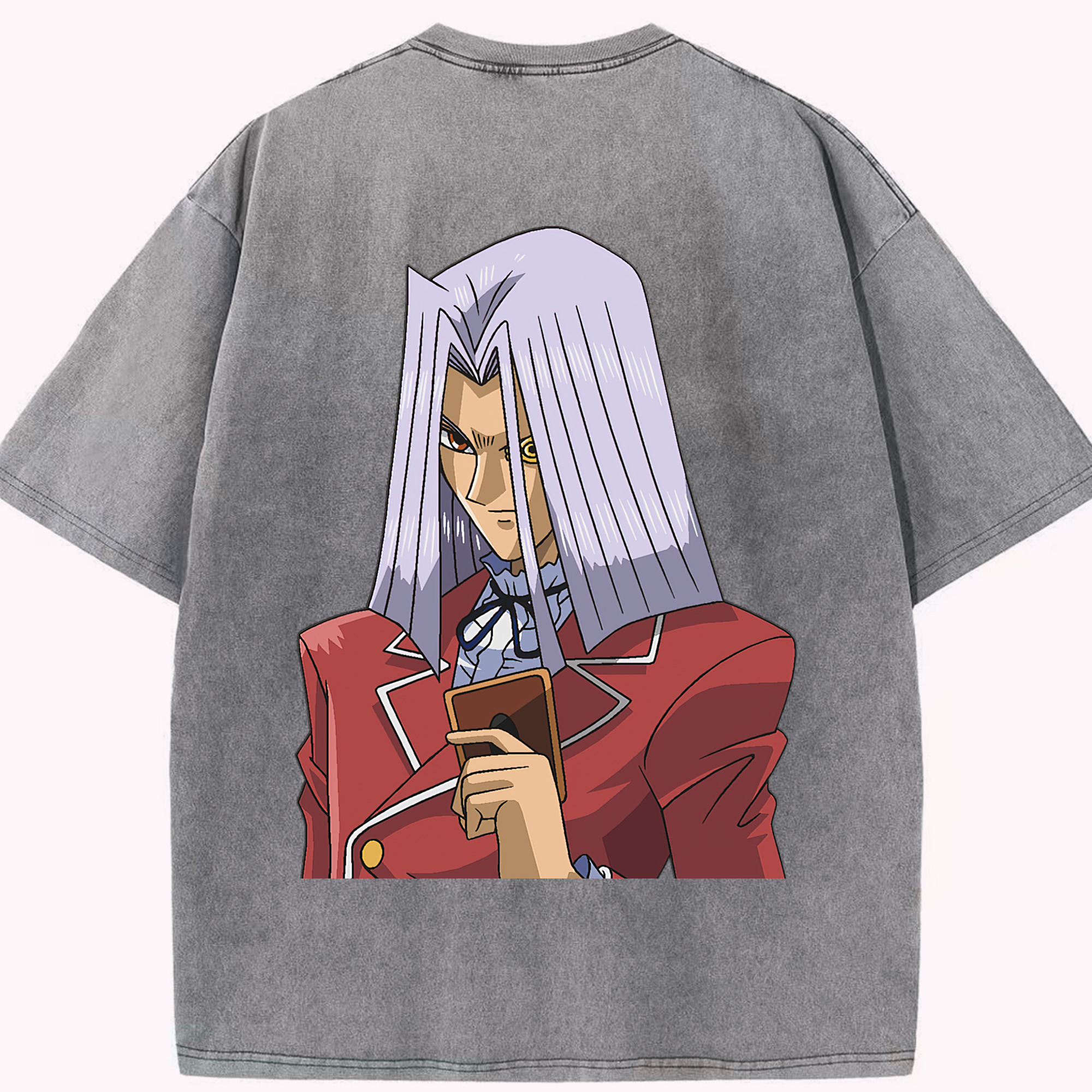 （画像用） 遊☆戯☆王 Yu-Gi-Oh! 綿100% ヴィンテージ風 半袖Tシャツ（背面プリント）