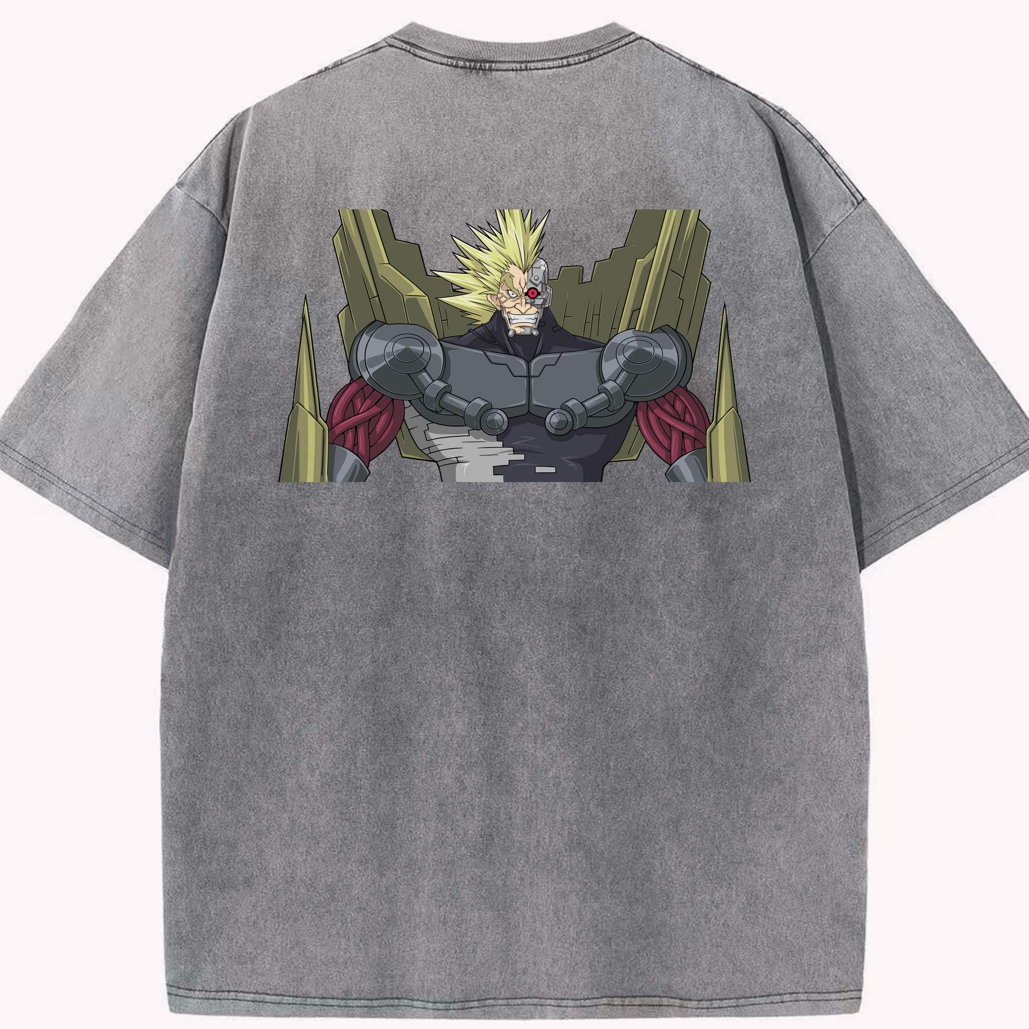 （画像用） 遊☆戯☆王 Yu-Gi-Oh! 綿100% ヴィンテージ風 半袖Tシャツ（背面プリント）