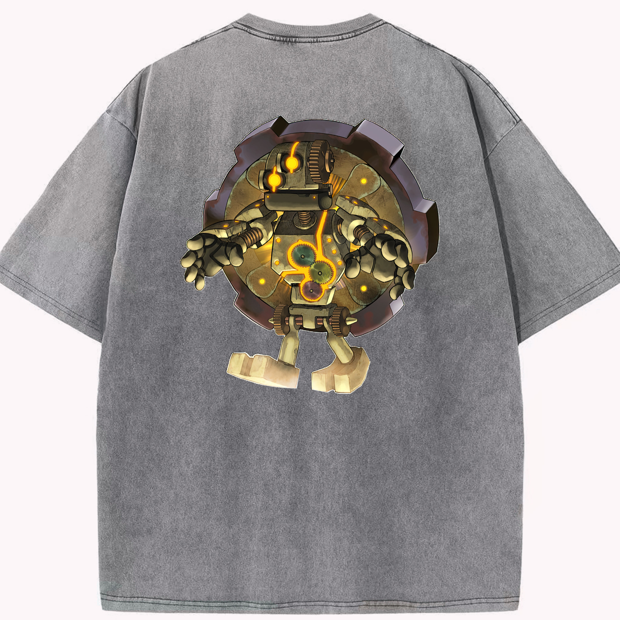 （画像用） 遊☆戯☆王 Yu-Gi-Oh! 綿100% ヴィンテージ風 半袖Tシャツ（背面プリント）