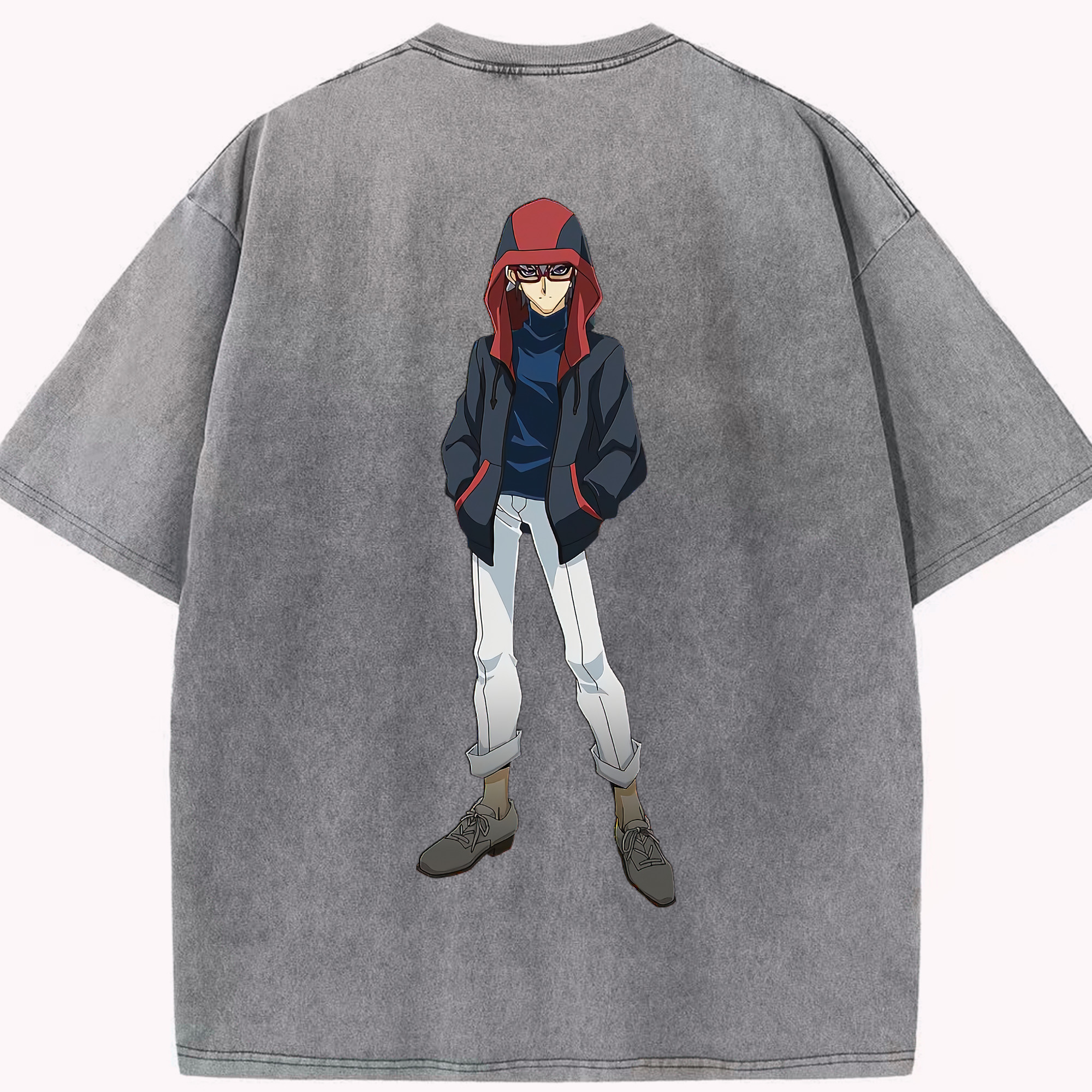 （画像用） 遊☆戯☆王 Yu-Gi-Oh! 綿100% ヴィンテージ風 半袖Tシャツ（背面プリント）