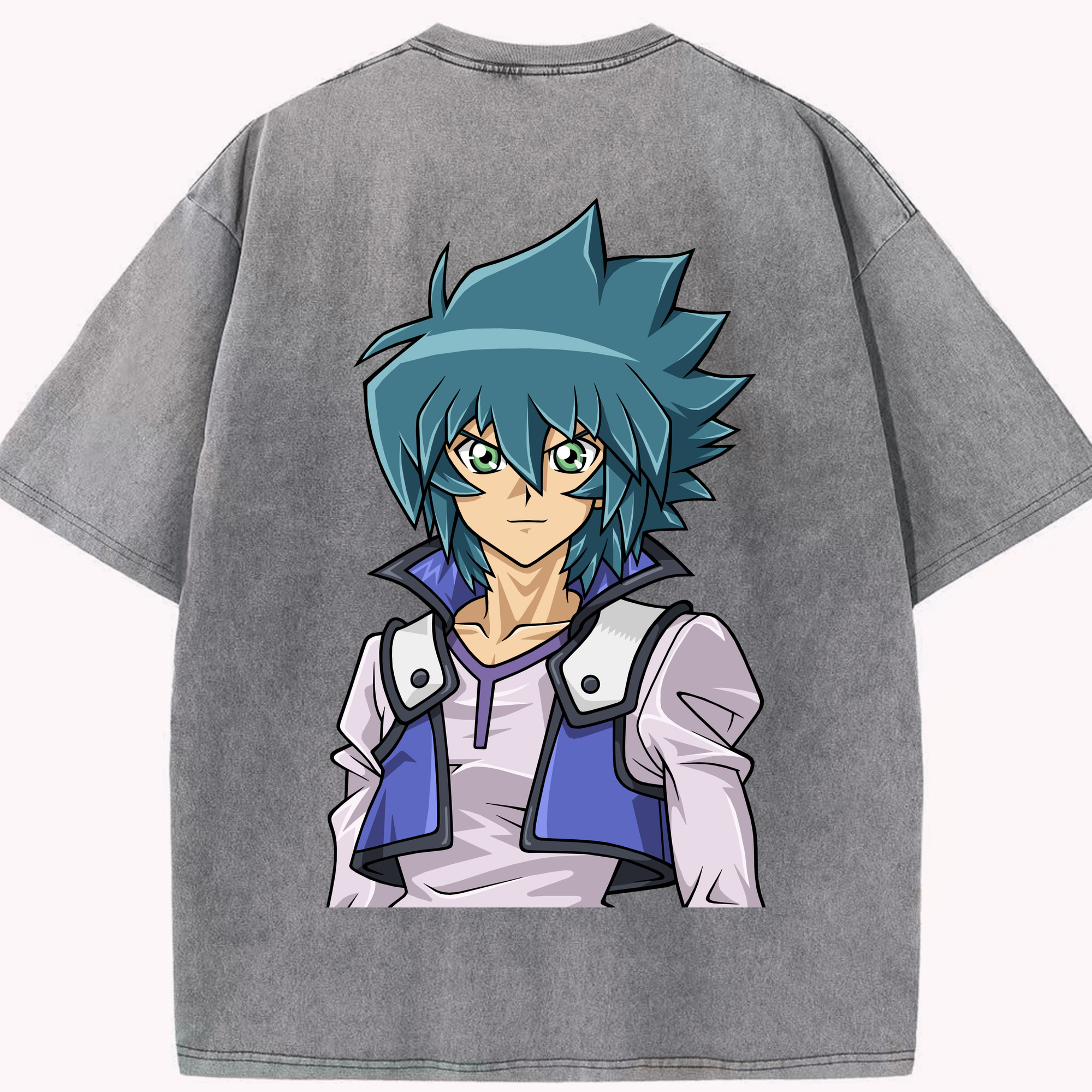 （画像用） 遊☆戯☆王 Yu-Gi-Oh! 綿100% ヴィンテージ風 半袖Tシャツ（背面プリント）