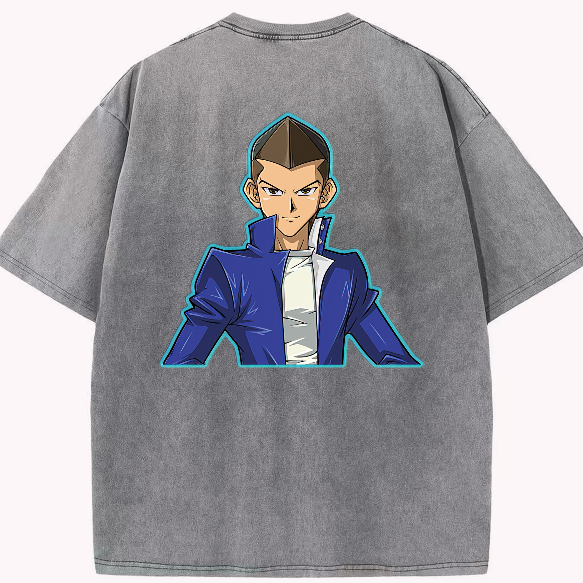 （画像用） 遊☆戯☆王 Yu-Gi-Oh! 綿100% ヴィンテージ風 半袖Tシャツ（背面プリント）