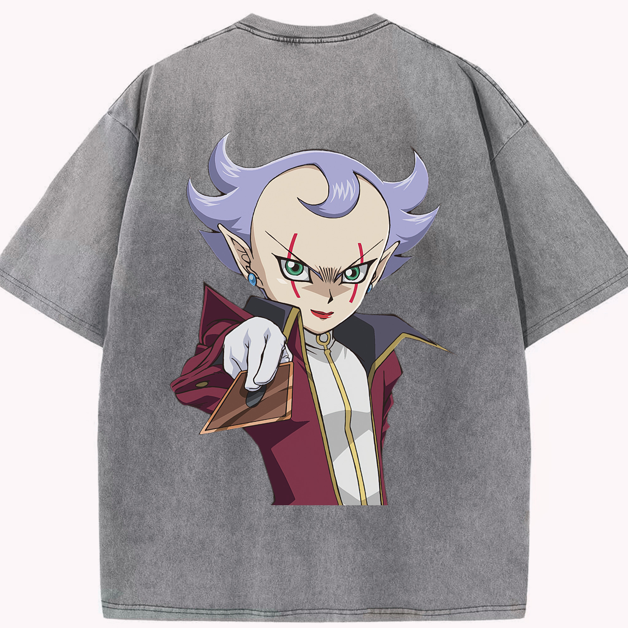 （画像用） 遊☆戯☆王 Yu-Gi-Oh! 綿100% ヴィンテージ風 半袖Tシャツ（背面プリント）