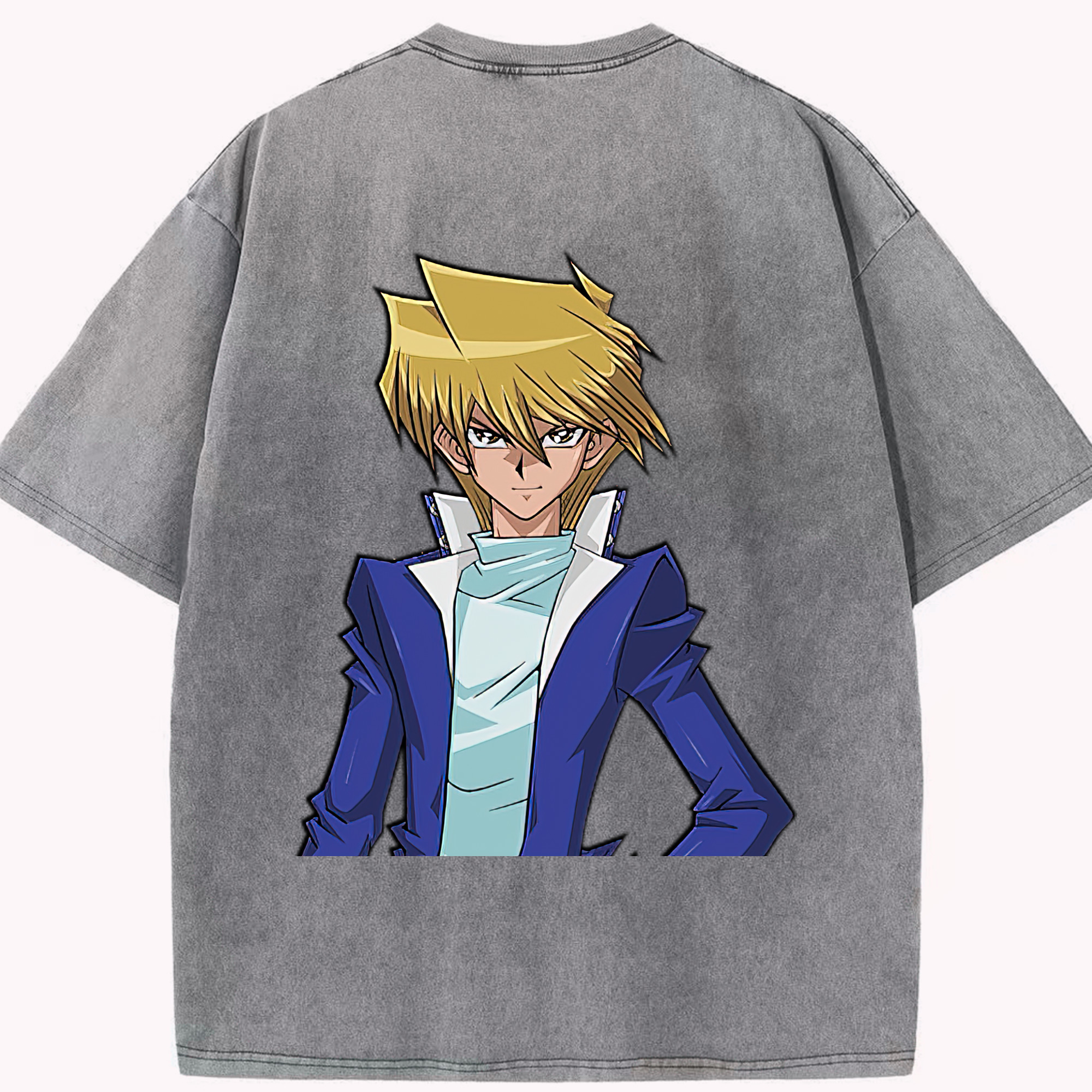 （画像用） 遊☆戯☆王 Yu-Gi-Oh! 綿100% ヴィンテージ風 半袖Tシャツ（背面プリント）