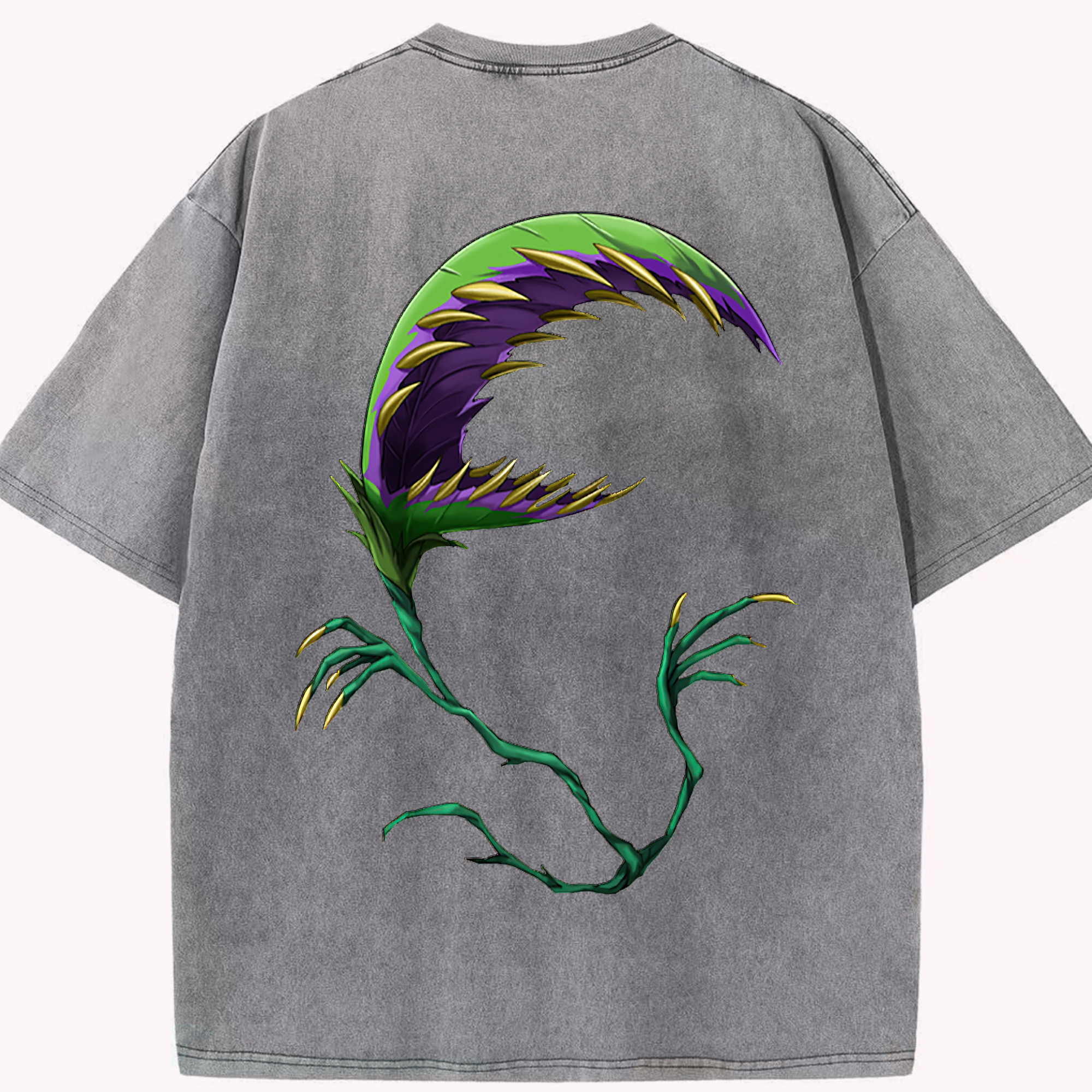（画像用） 遊☆戯☆王 Yu-Gi-Oh! 綿100% ヴィンテージ風 半袖Tシャツ（背面プリント）