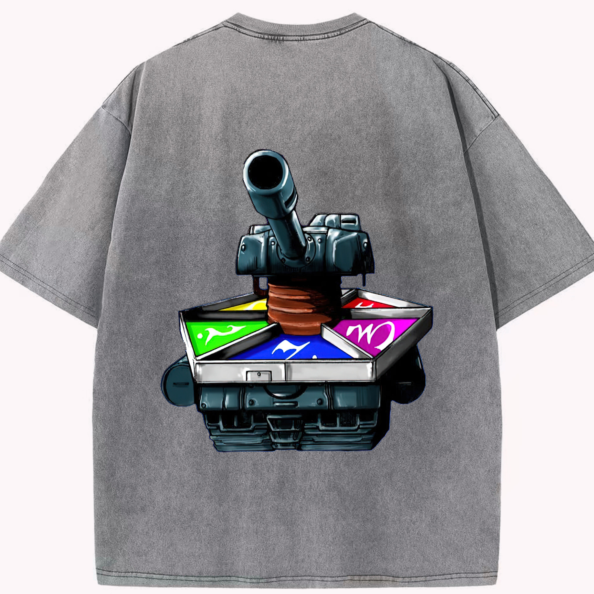 （画像用） 遊☆戯☆王 Yu-Gi-Oh! 綿100% ヴィンテージ風 半袖Tシャツ（背面プリント）