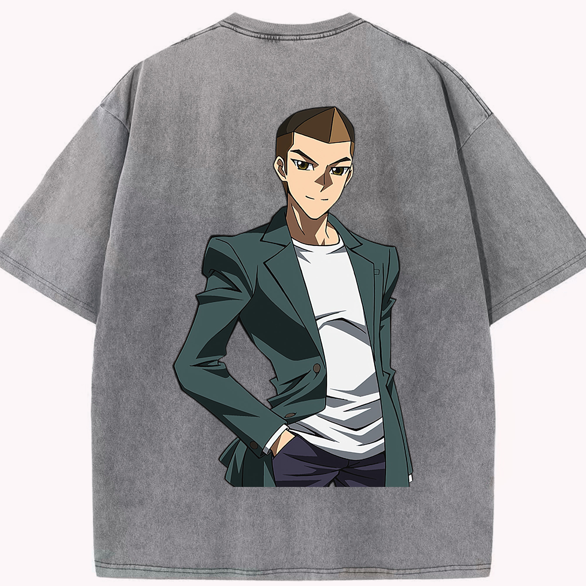 （画像用） 遊☆戯☆王 Yu-Gi-Oh! 綿100% ヴィンテージ風 半袖Tシャツ（背面プリント）