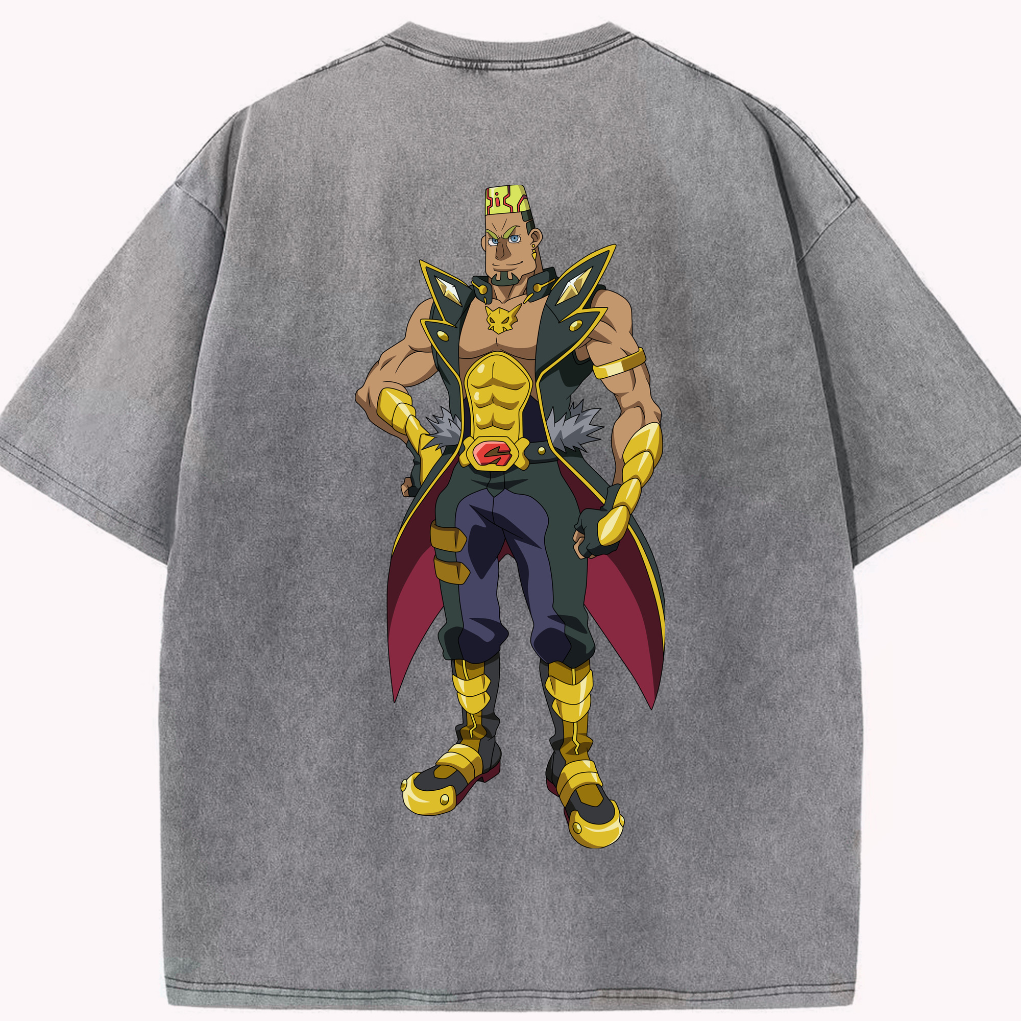（画像用） 遊☆戯☆王 Yu-Gi-Oh! 綿100% ヴィンテージ風 半袖Tシャツ（背面プリント）