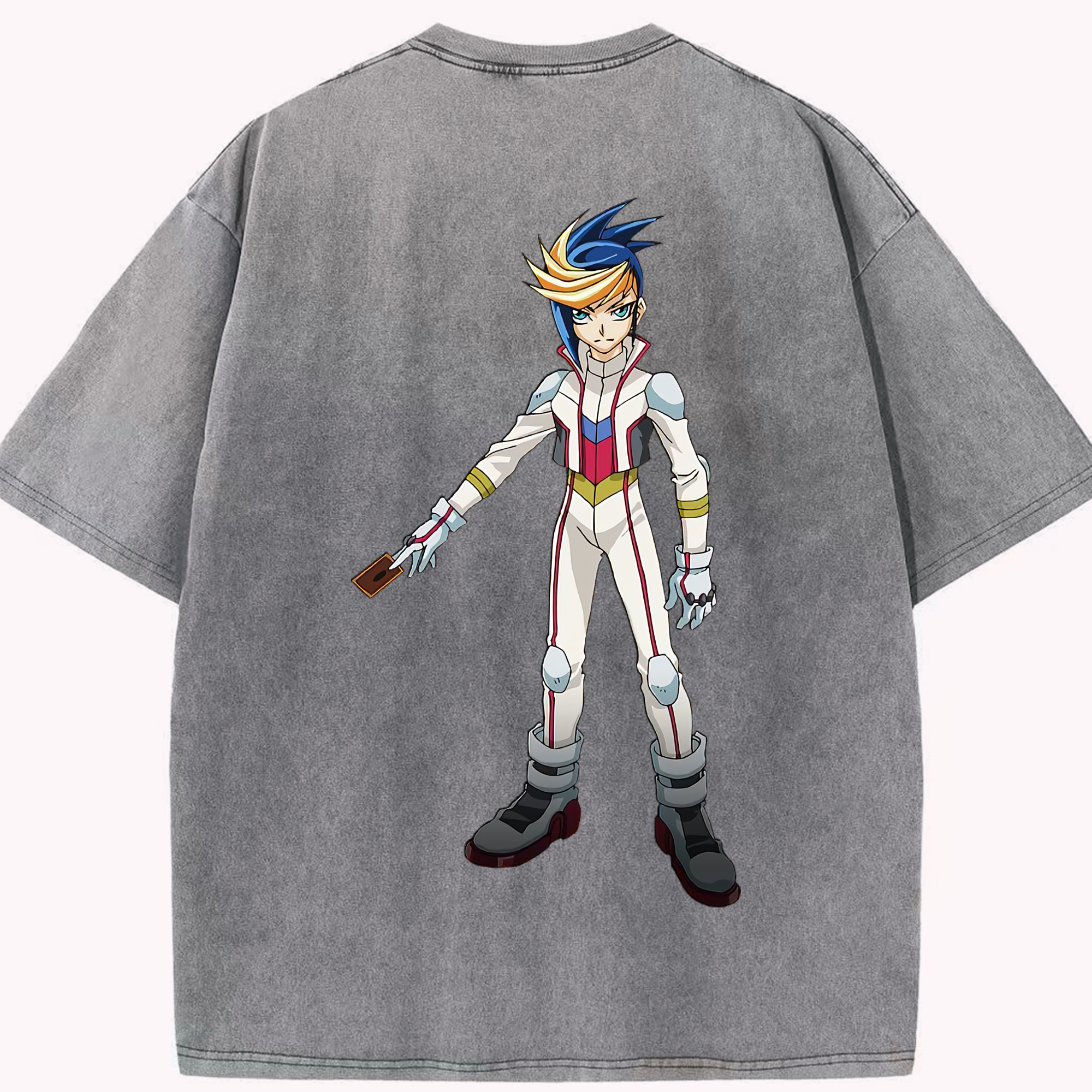 （画像用） 遊☆戯☆王 Yu-Gi-Oh! 綿100% ヴィンテージ風 半袖Tシャツ（背面プリント）