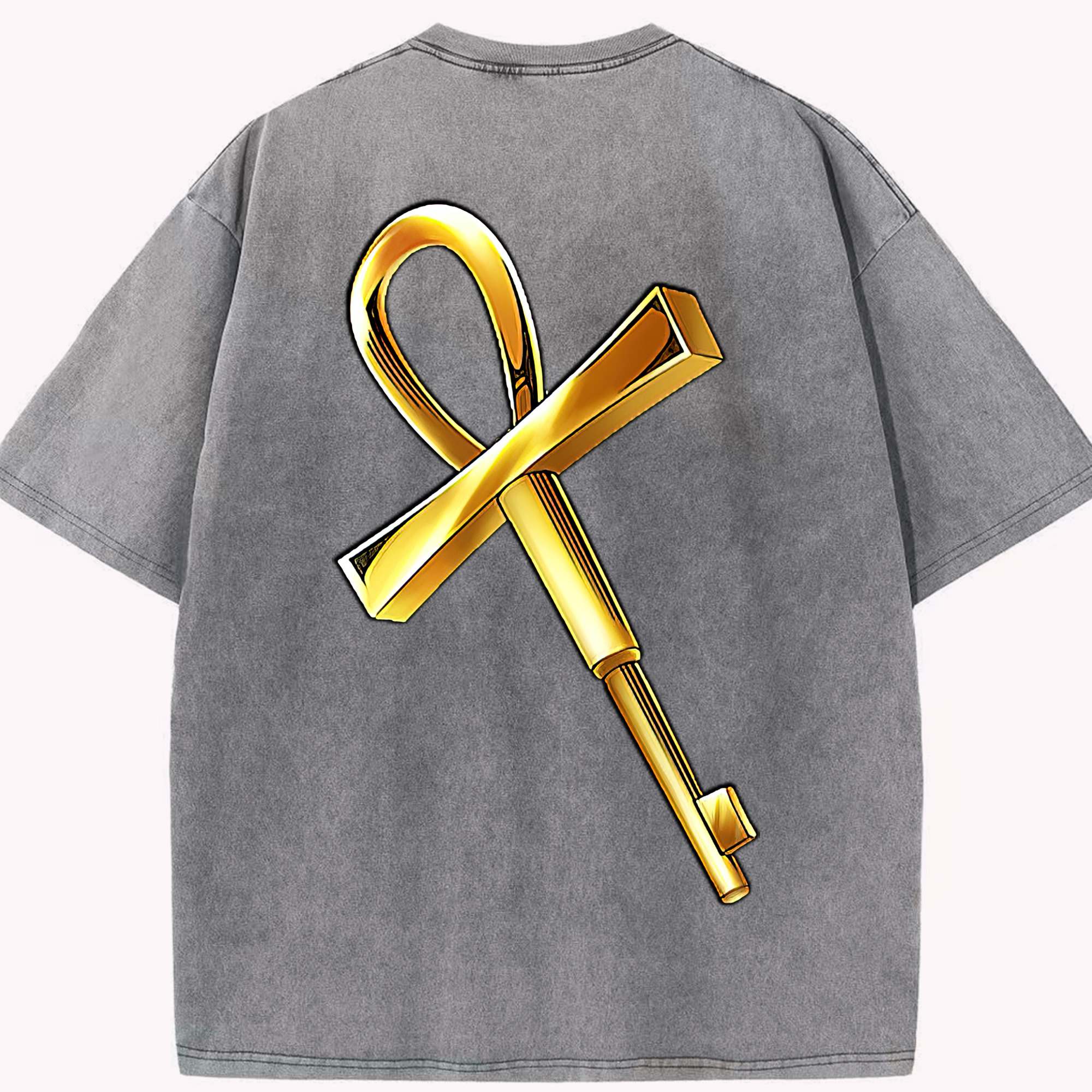 （画像用） 遊☆戯☆王 Yu-Gi-Oh! 綿100% ヴィンテージ風 半袖Tシャツ（背面プリント）