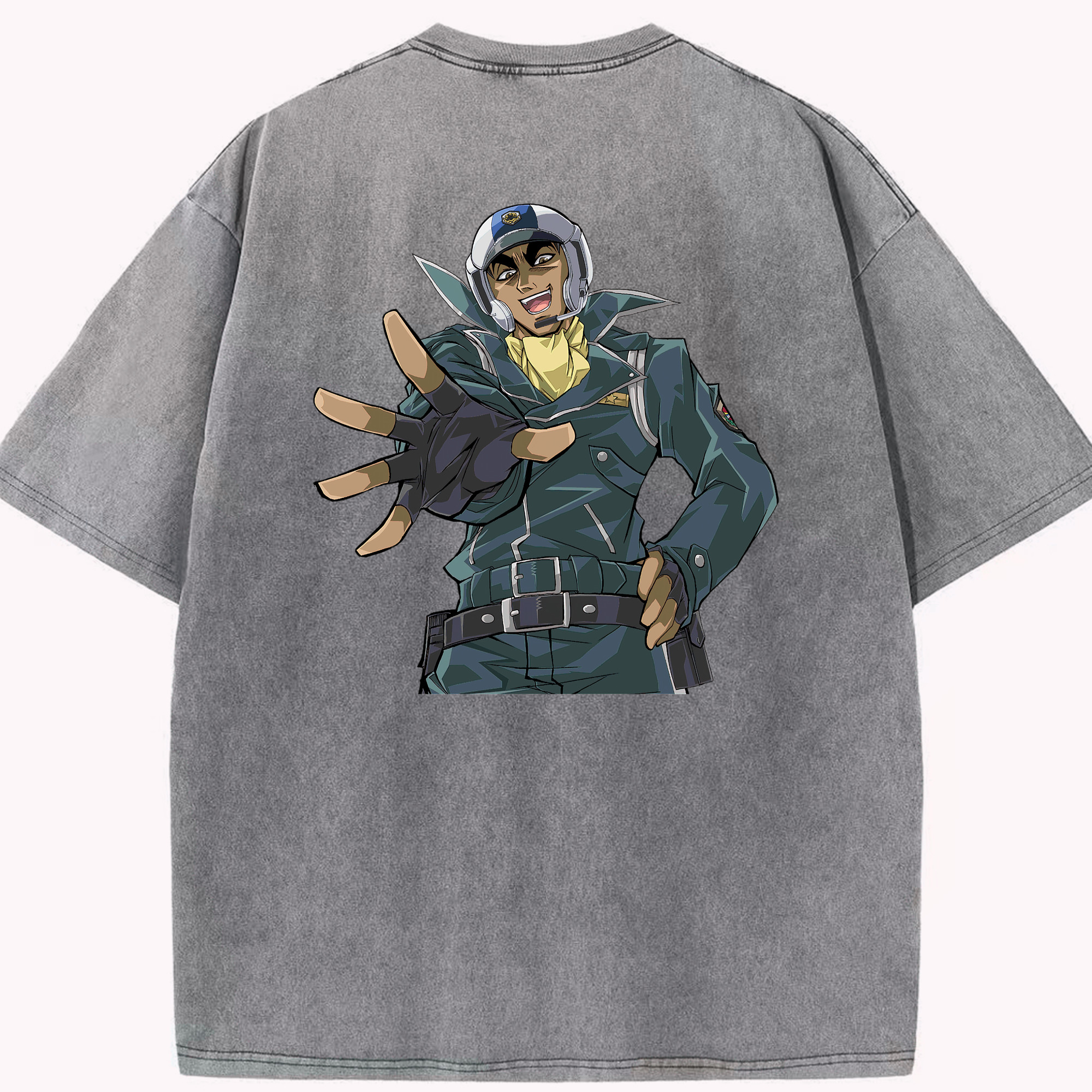 （画像用） 遊☆戯☆王 Yu-Gi-Oh! 綿100% ヴィンテージ風 半袖Tシャツ（背面プリント）