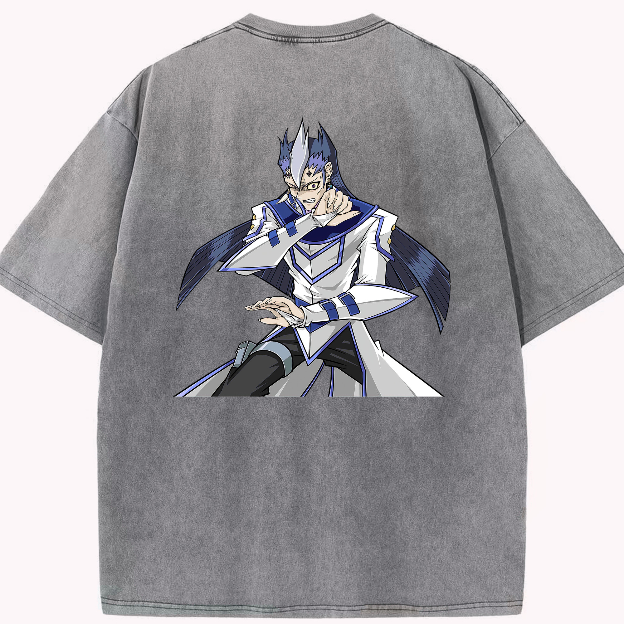 （画像用） 遊☆戯☆王 Yu-Gi-Oh! 綿100% ヴィンテージ風 半袖Tシャツ（背面プリント）