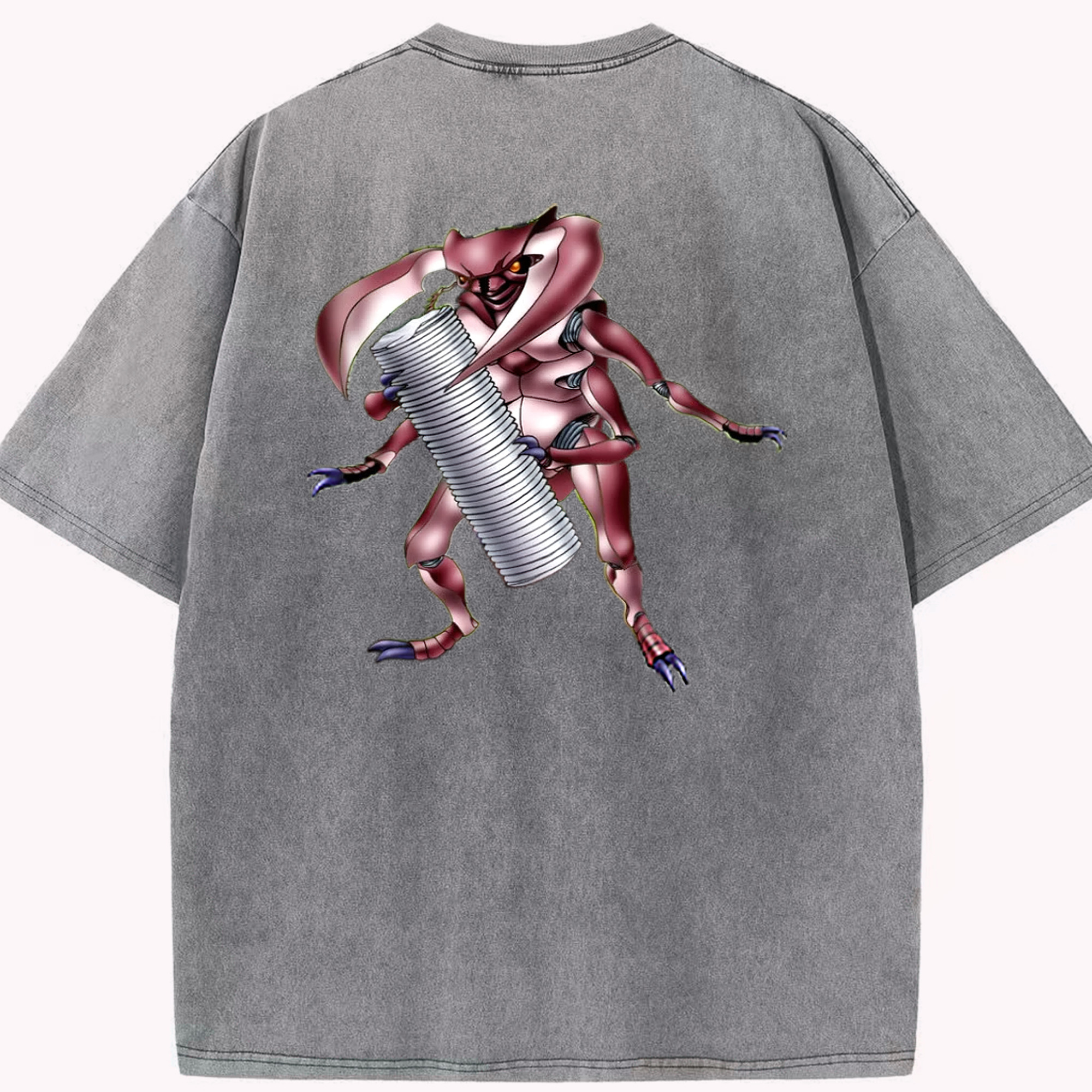 （画像用） 遊☆戯☆王 Yu-Gi-Oh! 綿100% ヴィンテージ風 半袖Tシャツ（背面プリント）