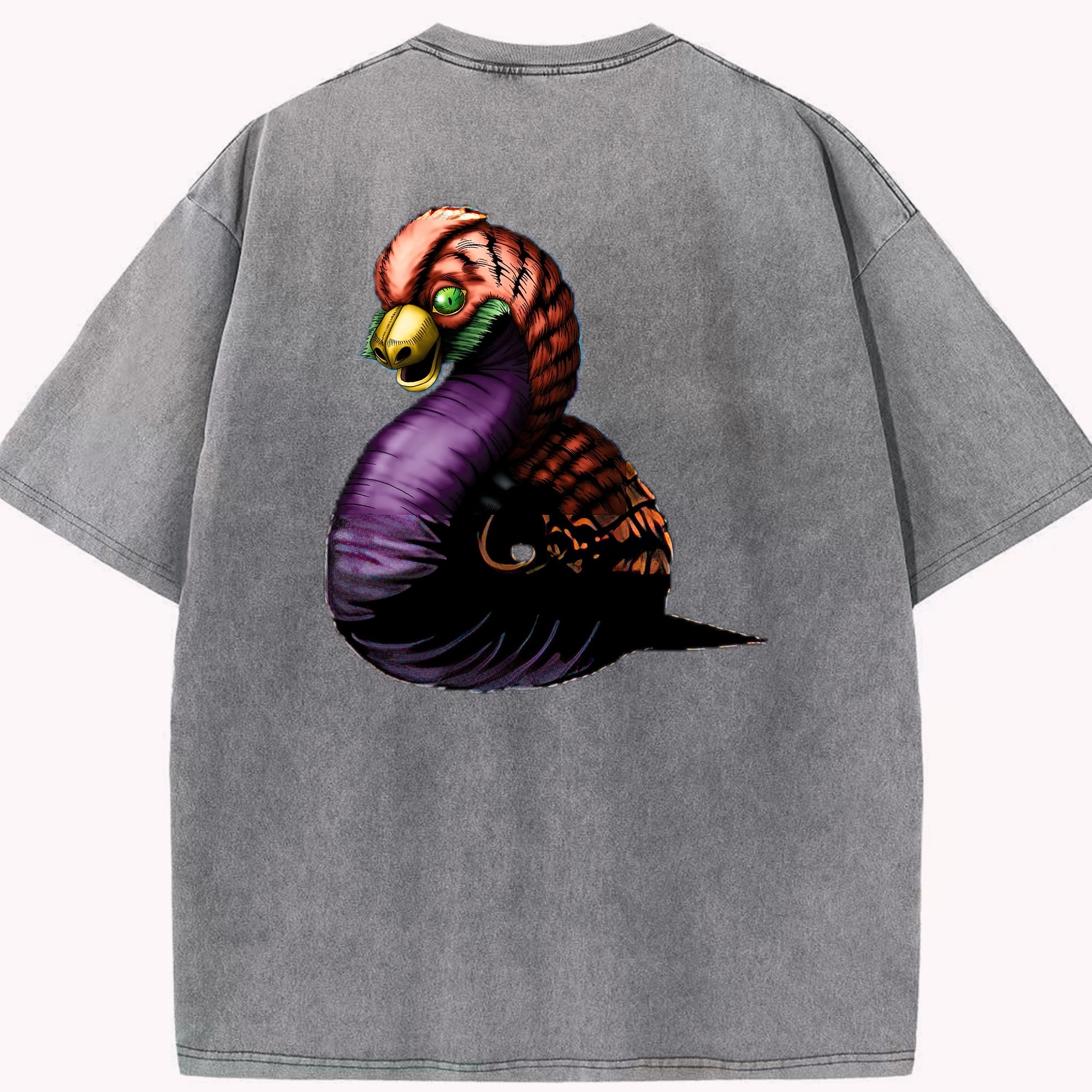 （画像用） 遊☆戯☆王 Yu-Gi-Oh! 綿100% ヴィンテージ風 半袖Tシャツ（背面プリント）
