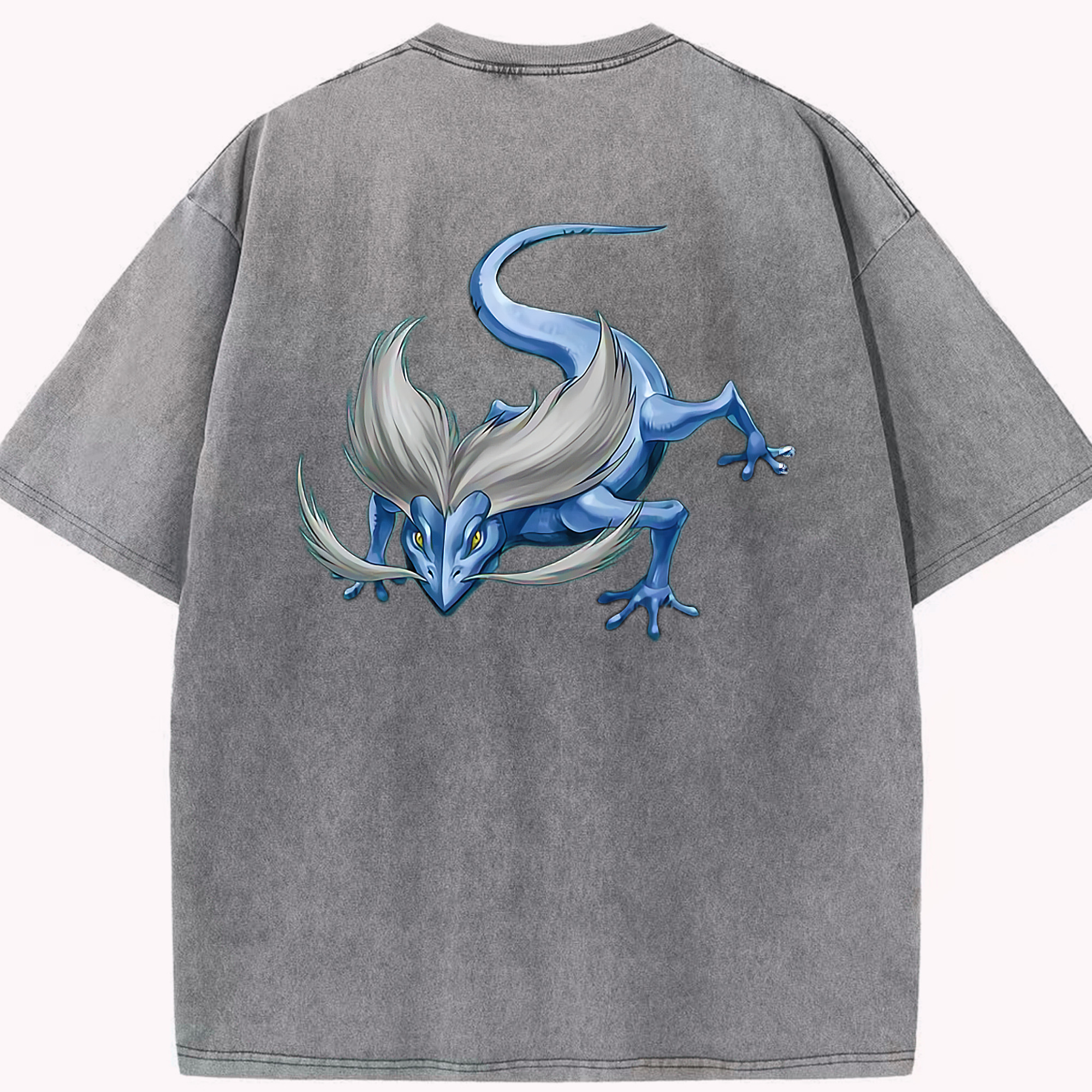 （画像用） 遊☆戯☆王 Yu-Gi-Oh! 綿100% ヴィンテージ風 半袖Tシャツ（背面プリント）