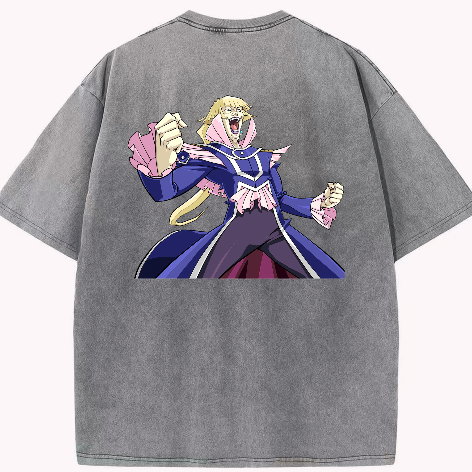 （画像用） 遊☆戯☆王 Yu-Gi-Oh! 綿100% ヴィンテージ風 半袖Tシャツ（背面プリント）