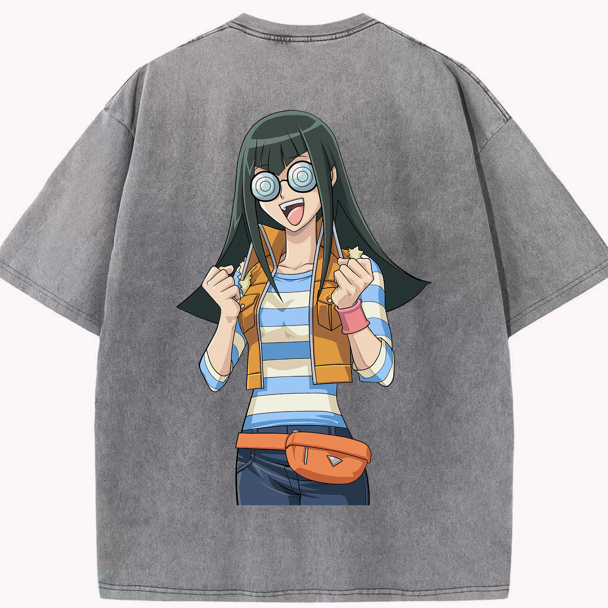 （画像用） 遊☆戯☆王 Yu-Gi-Oh! 綿100% ヴィンテージ風 半袖Tシャツ（背面プリント）
