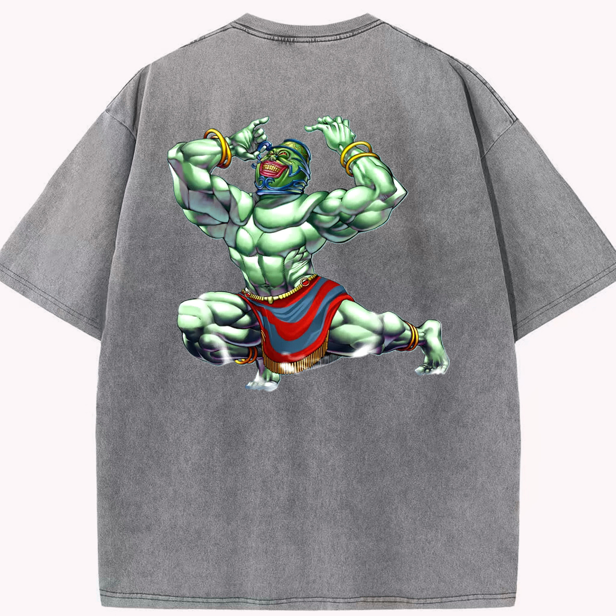 （画像用） 遊☆戯☆王 Yu-Gi-Oh! 綿100% ヴィンテージ風 半袖Tシャツ（背面プリント）