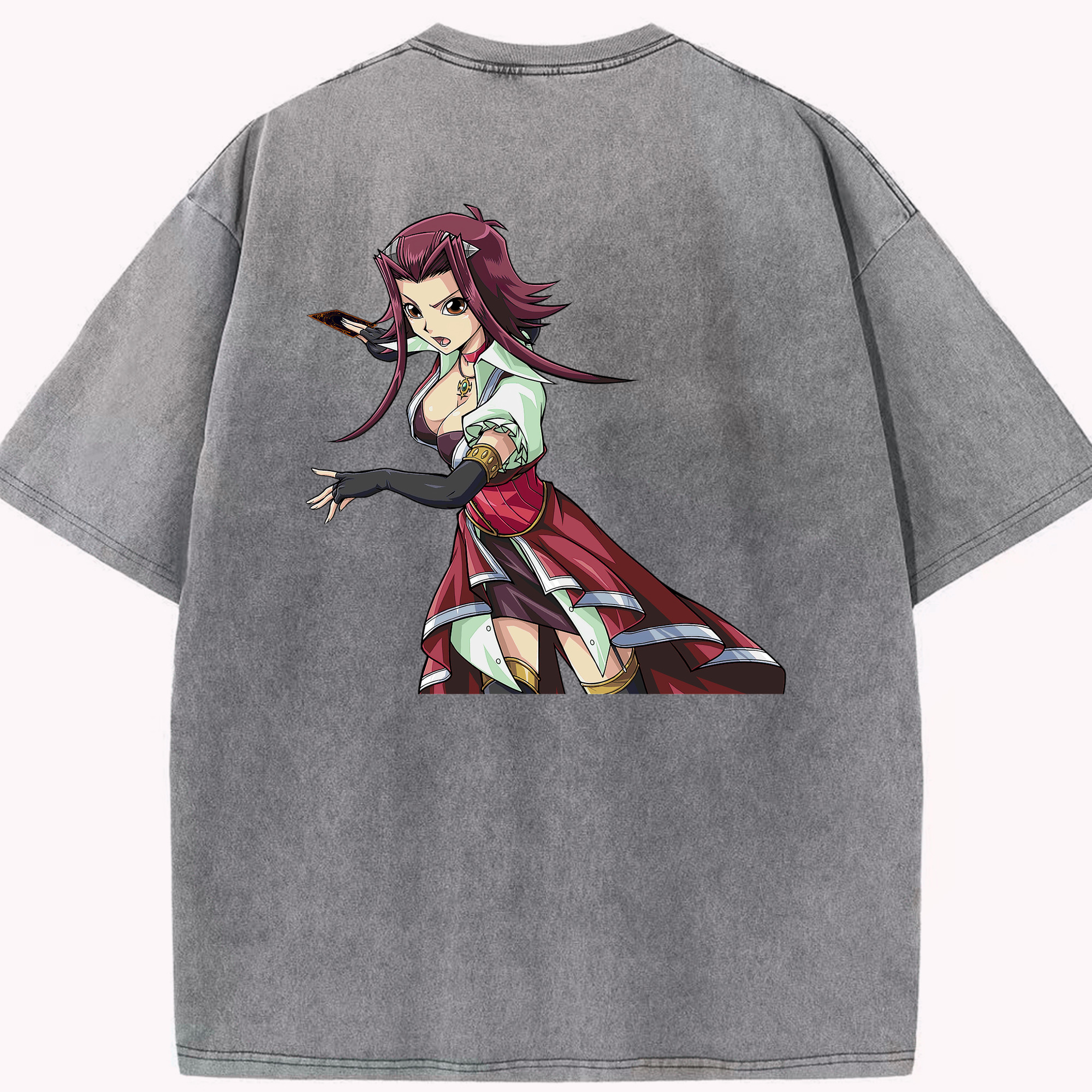 （画像用） 遊☆戯☆王 Yu-Gi-Oh! 綿100% ヴィンテージ風 半袖Tシャツ（背面プリント）