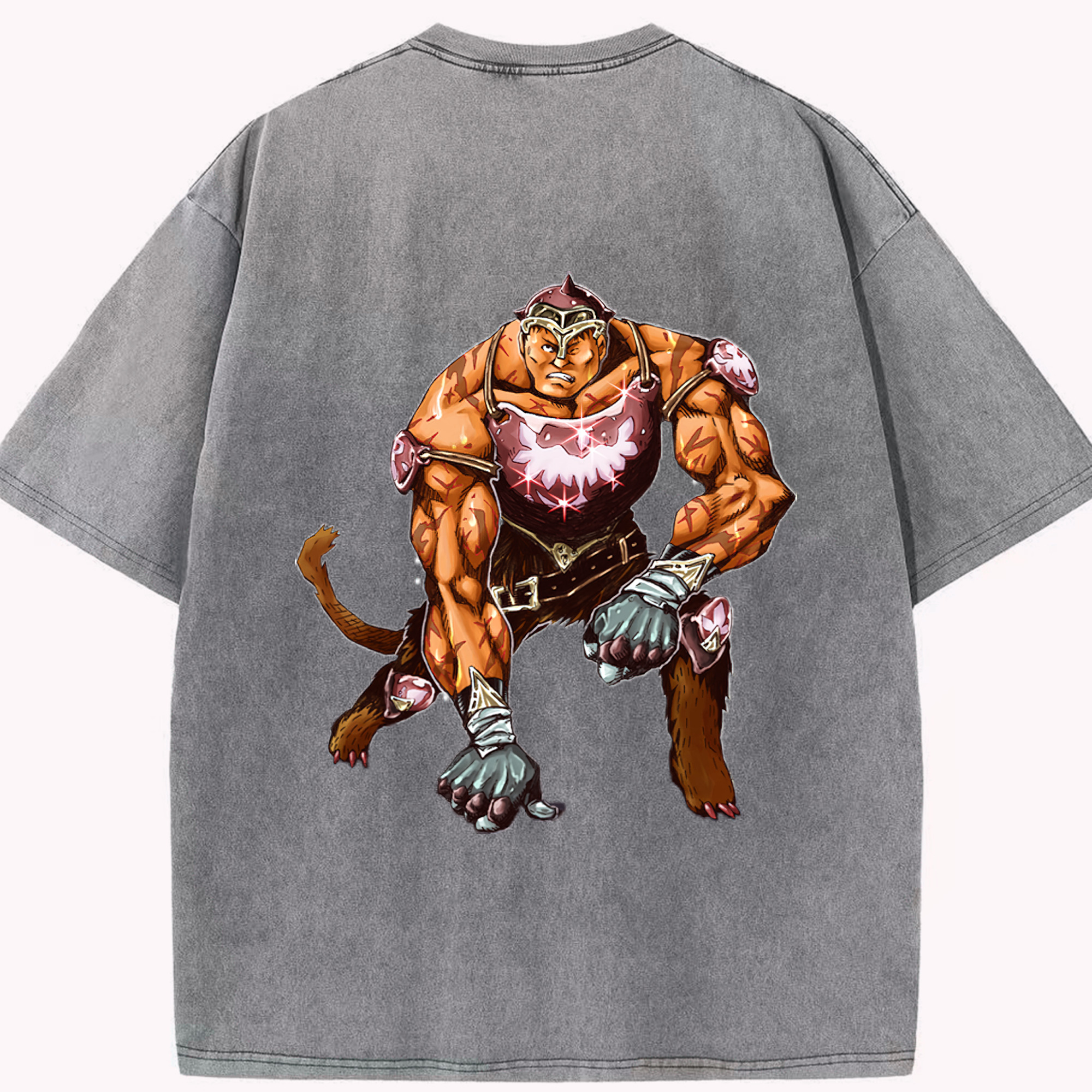 （画像用） 遊☆戯☆王 Yu-Gi-Oh! 綿100% ヴィンテージ風 半袖Tシャツ（背面プリント）