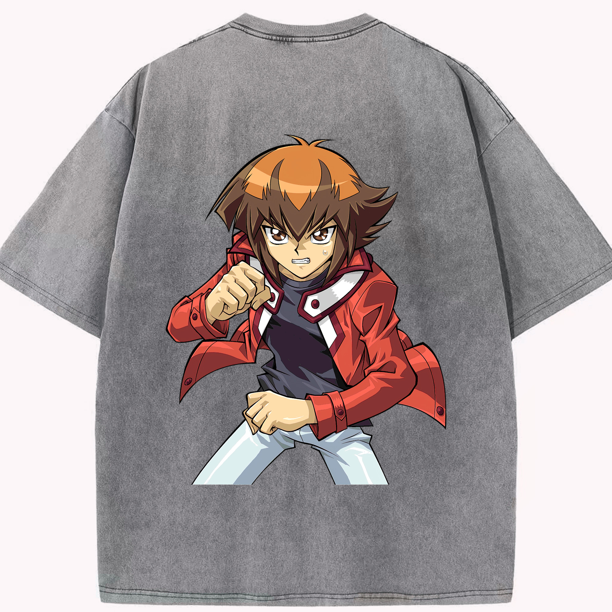 （画像用） 遊☆戯☆王 Yu-Gi-Oh! 綿100% ヴィンテージ風 半袖Tシャツ（背面プリント）
