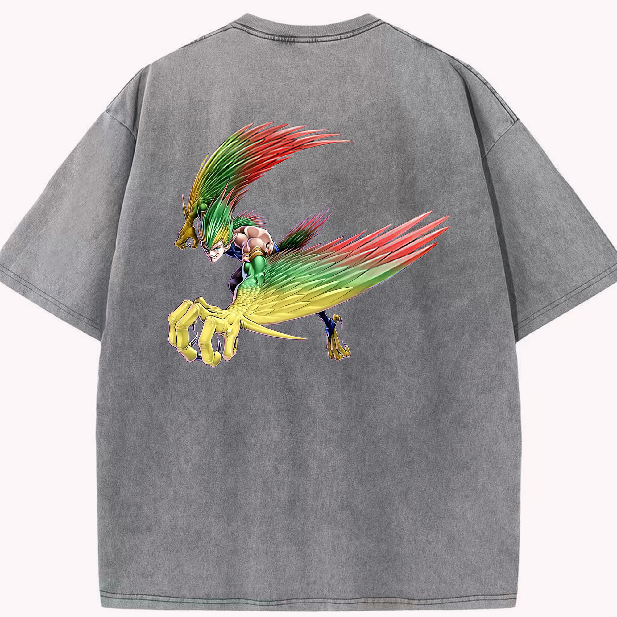 （画像用） 遊☆戯☆王 Yu-Gi-Oh! 綿100% ヴィンテージ風 半袖Tシャツ（背面プリント）