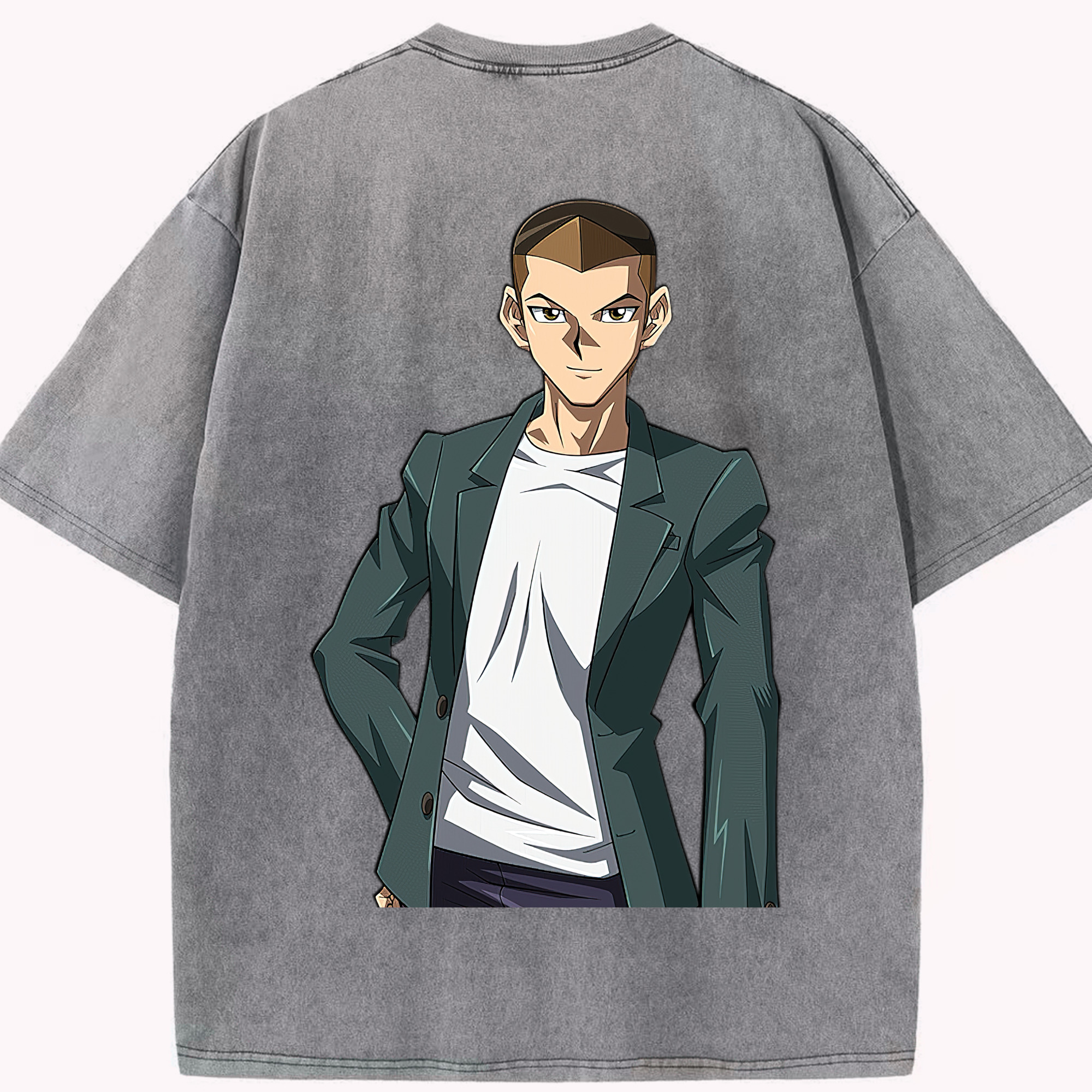 （画像用） 遊☆戯☆王 Yu-Gi-Oh! 綿100% ヴィンテージ風 半袖Tシャツ（背面プリント）