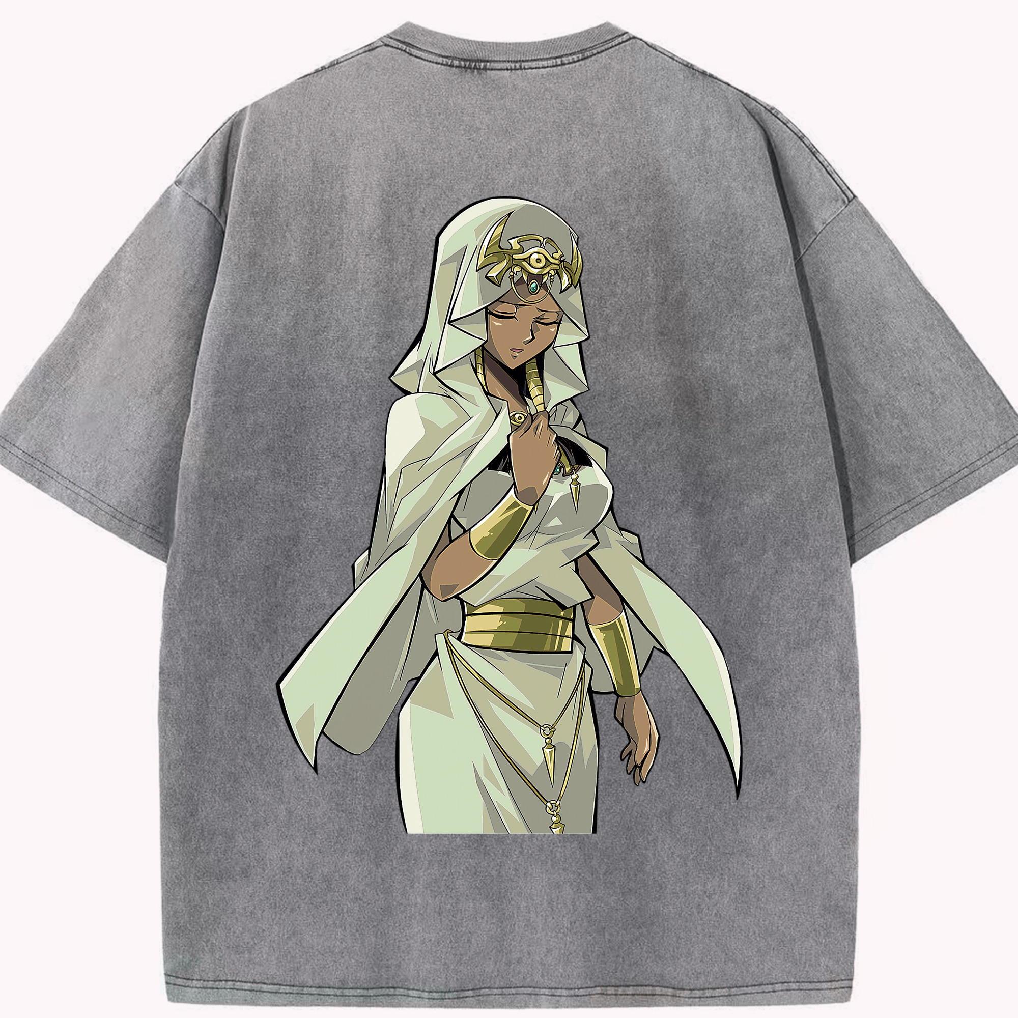 （画像用） 遊☆戯☆王 Yu-Gi-Oh! 綿100% ヴィンテージ風 半袖Tシャツ（背面プリント）