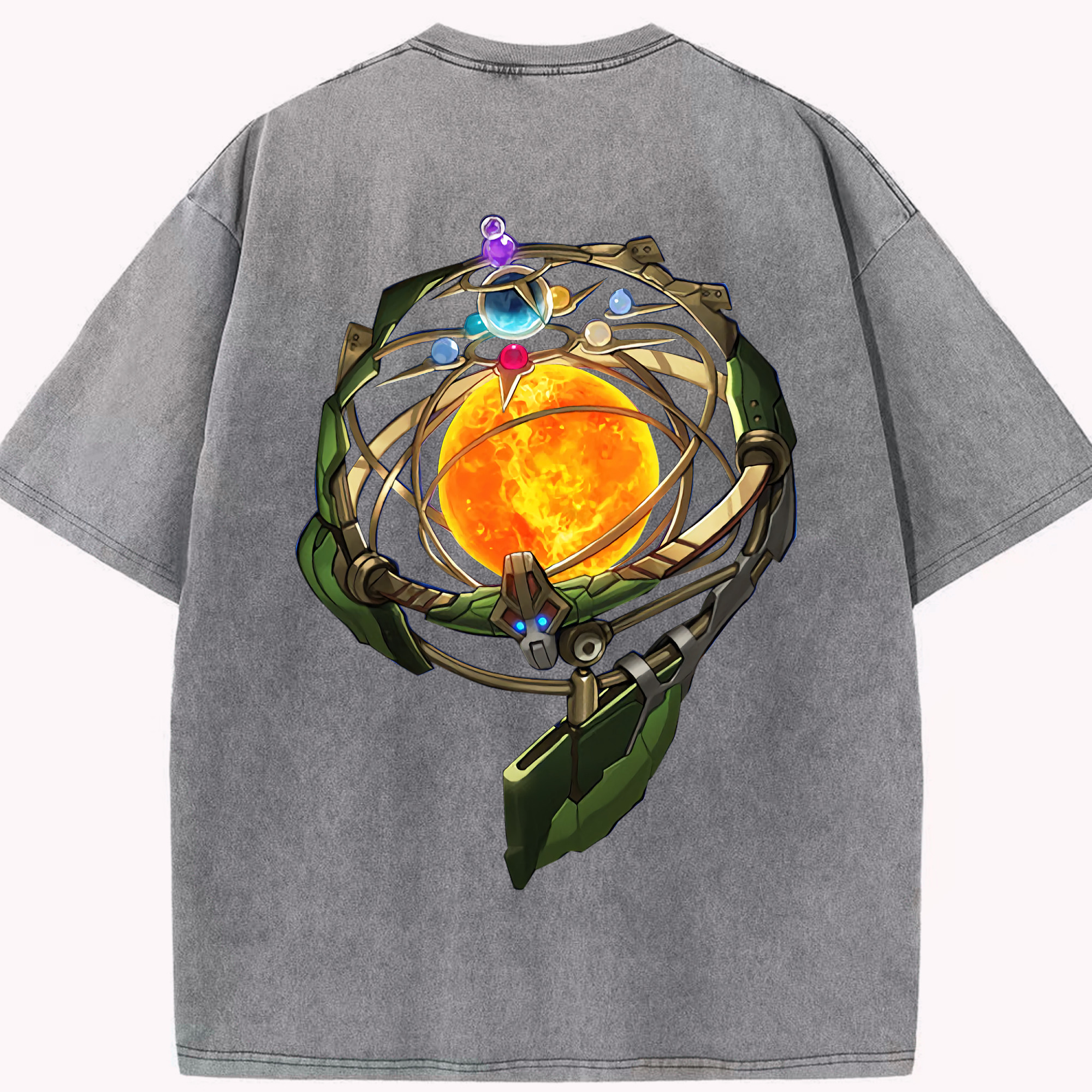 （画像用） 遊☆戯☆王 Yu-Gi-Oh! 綿100% ヴィンテージ風 半袖Tシャツ（背面プリント）