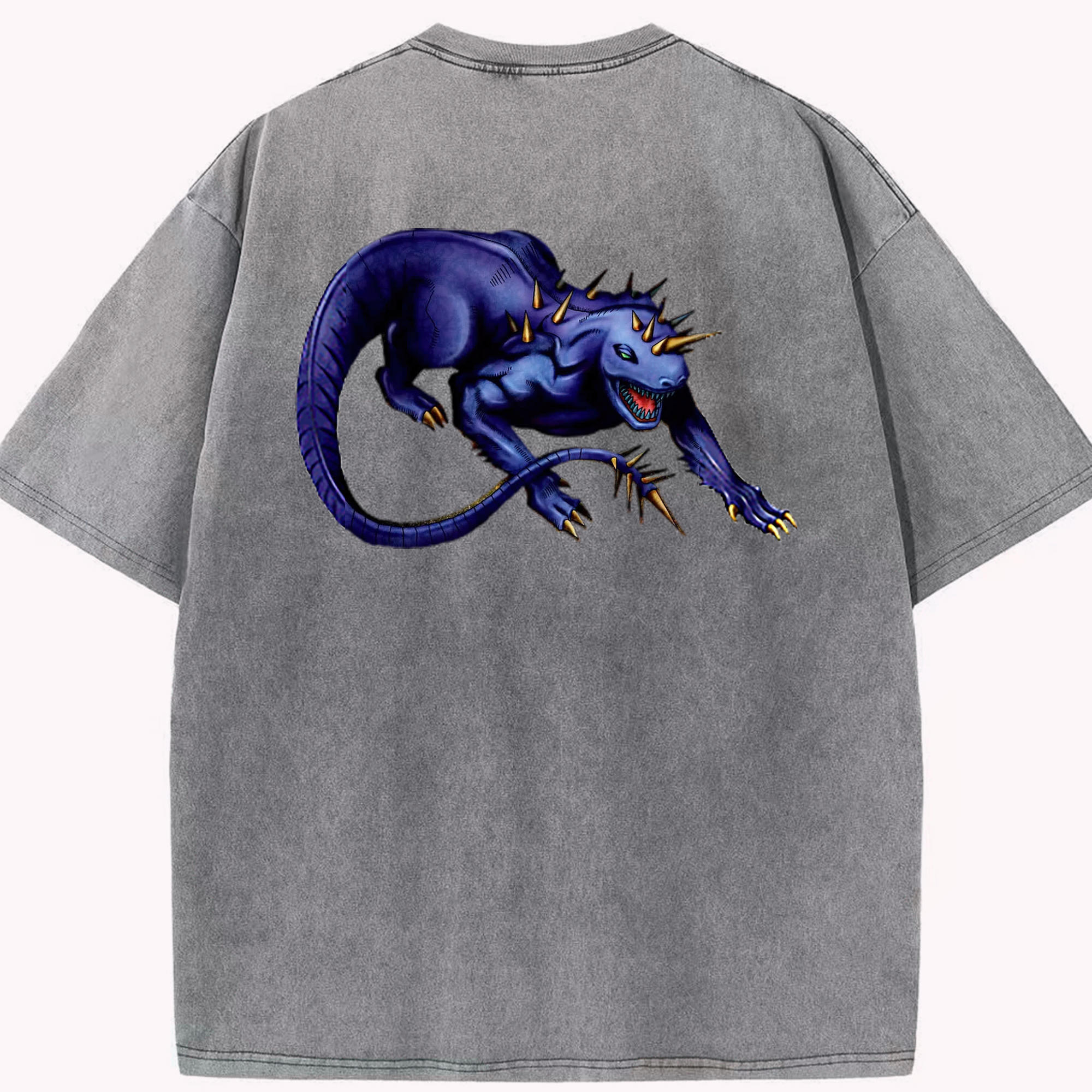 （画像用） 遊☆戯☆王 Yu-Gi-Oh! 綿100% ヴィンテージ風 半袖Tシャツ（背面プリント）